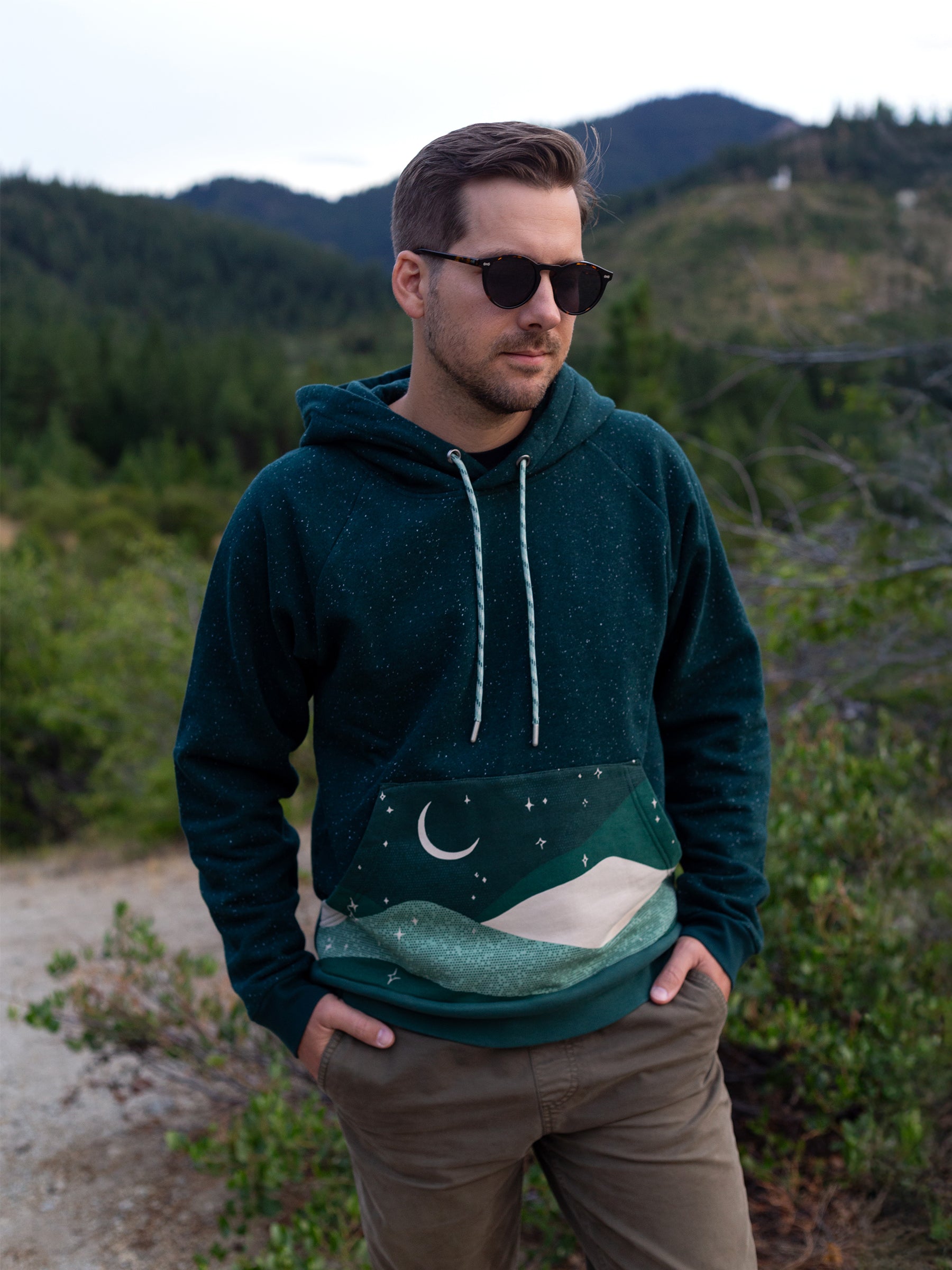 Stargaze Hoodie, a Organic Hoodie by Happy Earth Apparel