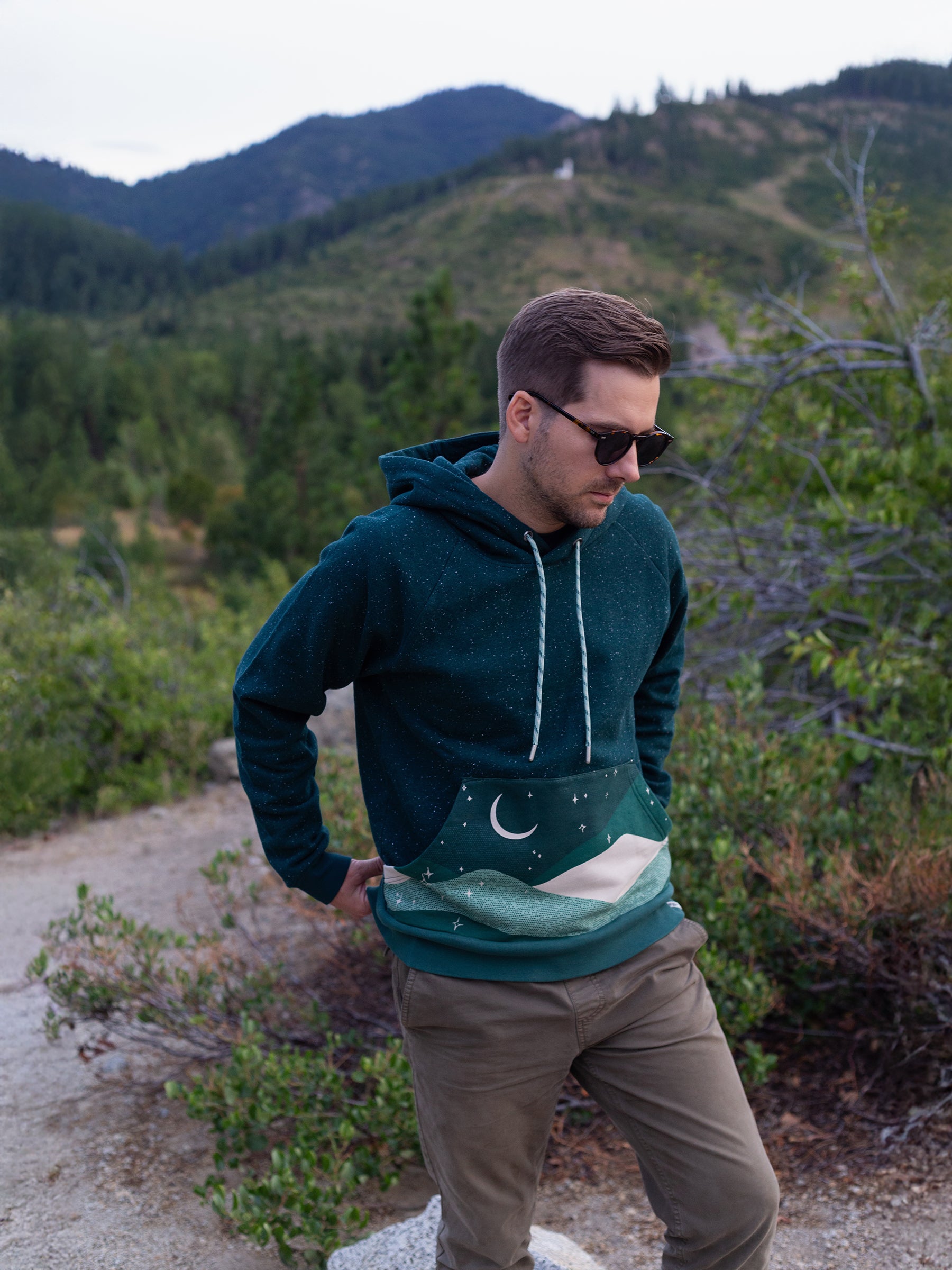 Stargaze Hoodie, a Organic Hoodie by Happy Earth Apparel