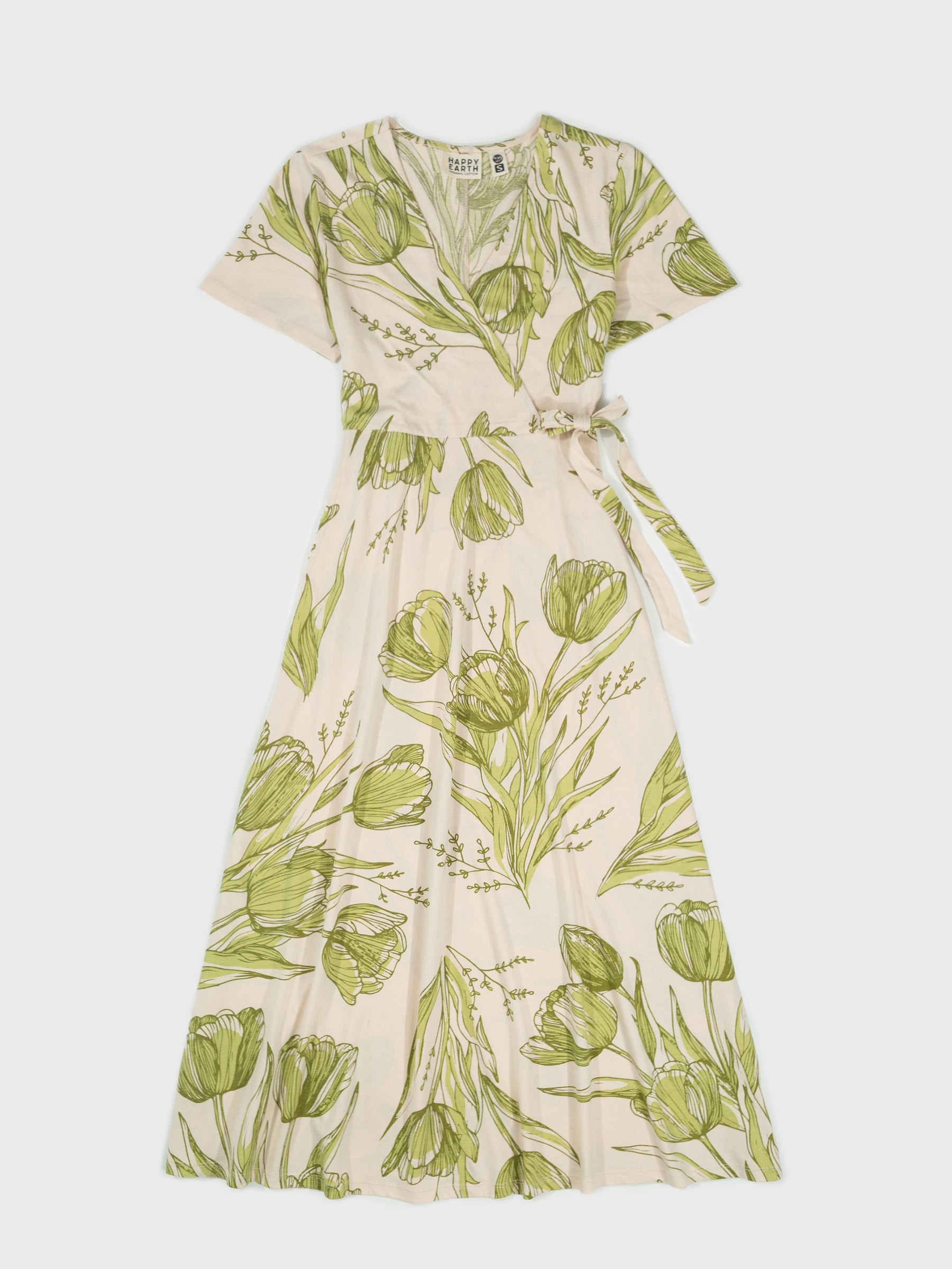 Isla Midi Dress | Les Fleurs-Organic Dress-Happy Earth