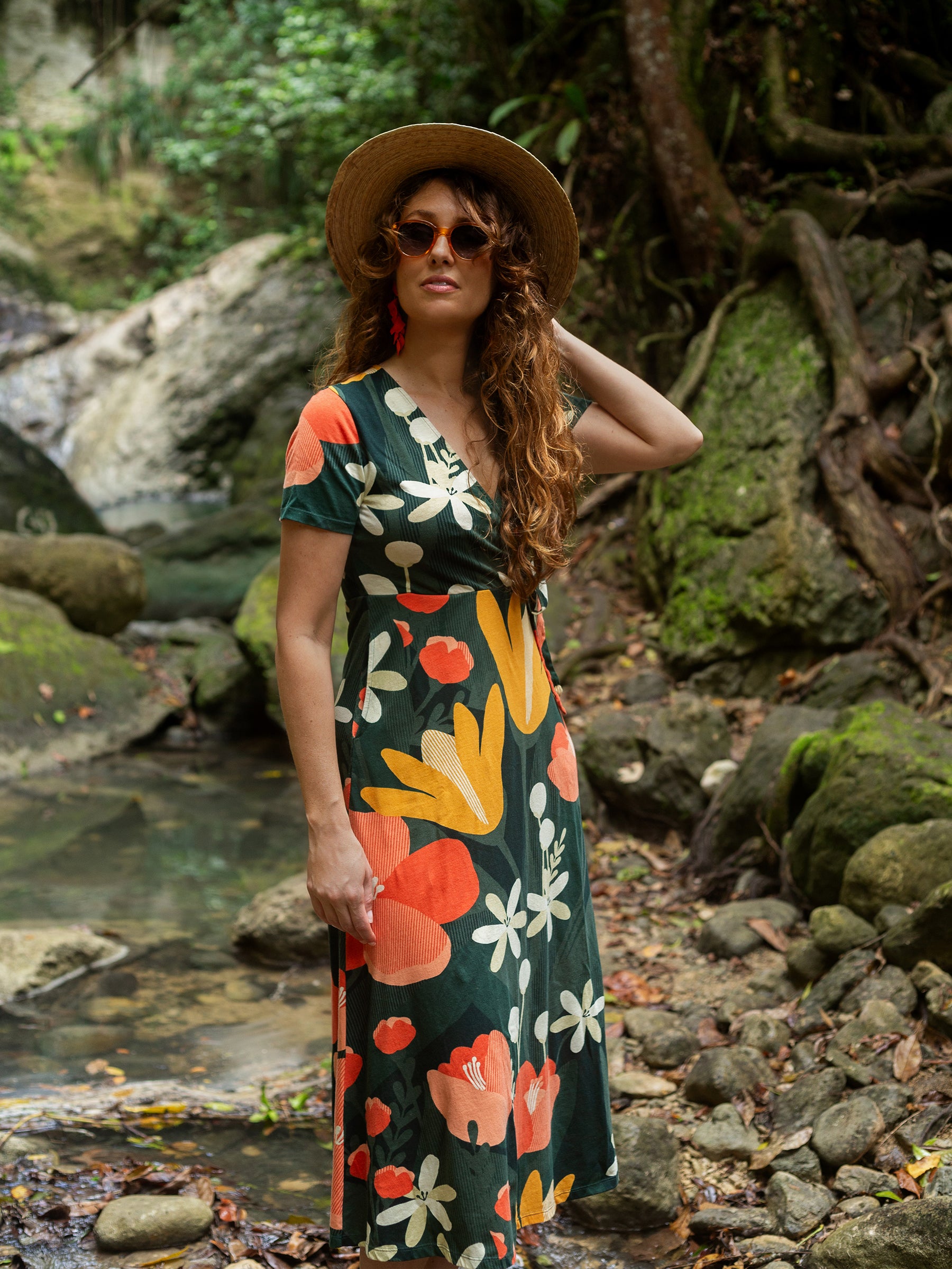 Isla Midi Dress | Paradise-Organic Dress-Happy Earth