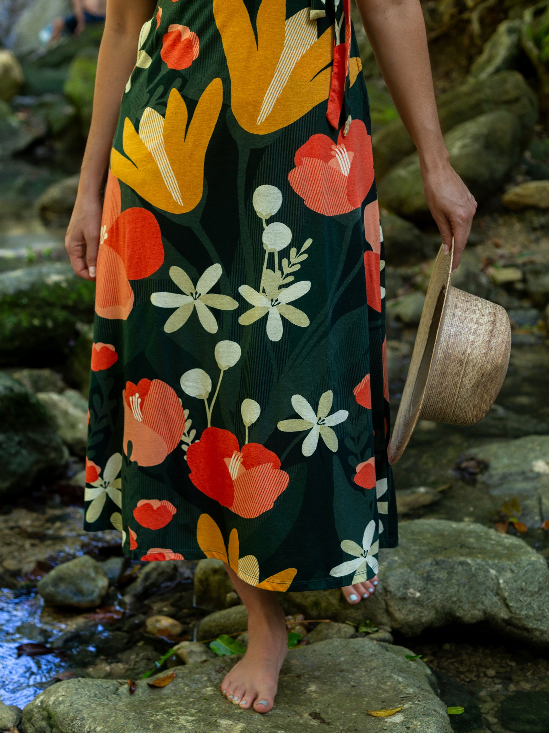 Isla Midi Dress | Paradise-Organic Dress-Happy Earth