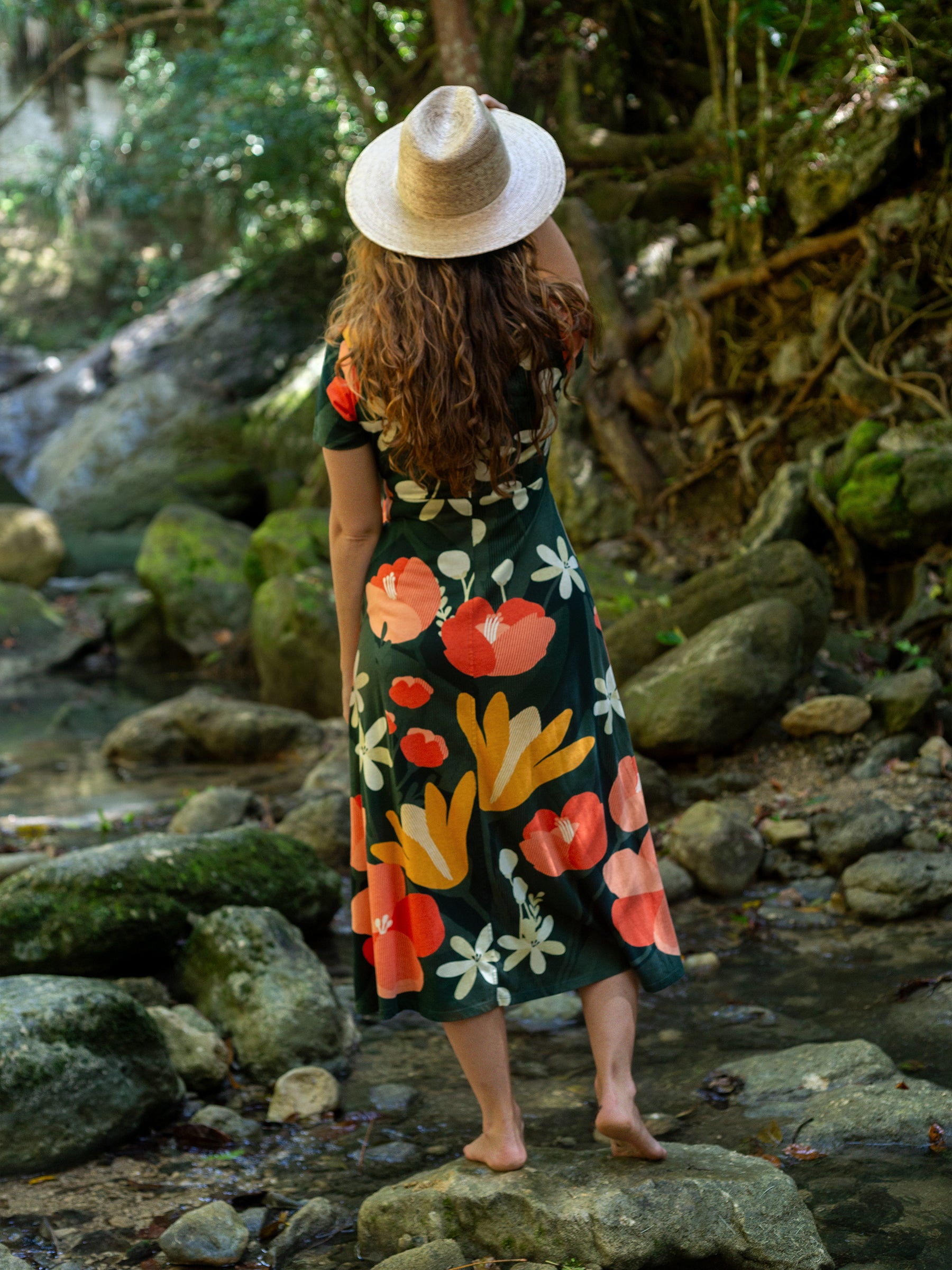 Isla Midi Dress | Paradise-Organic Dress-Happy Earth