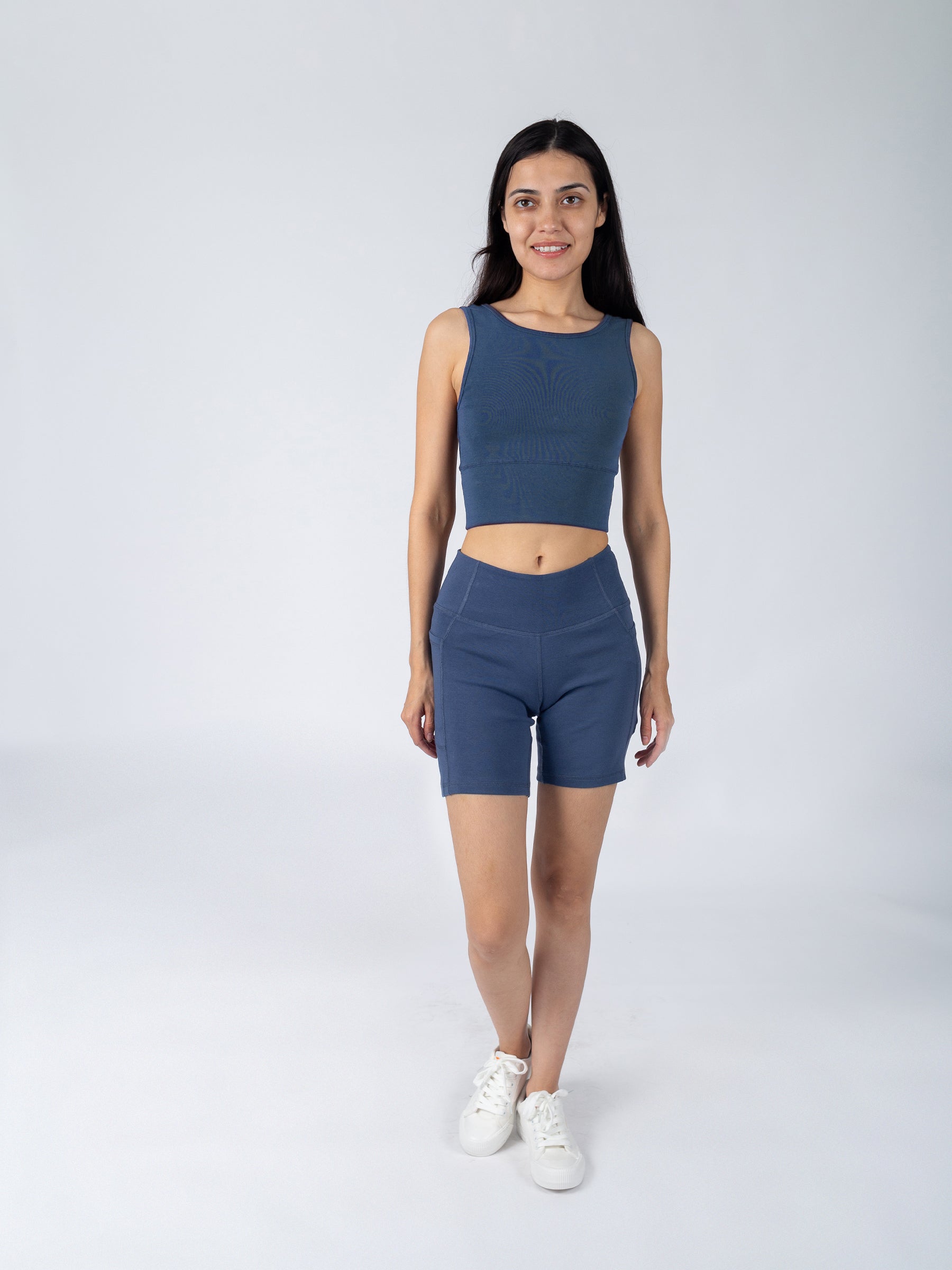 PlantTec™ Organic Shorts | Blueberry, a Organic Activewear by Happy Earth Apparel