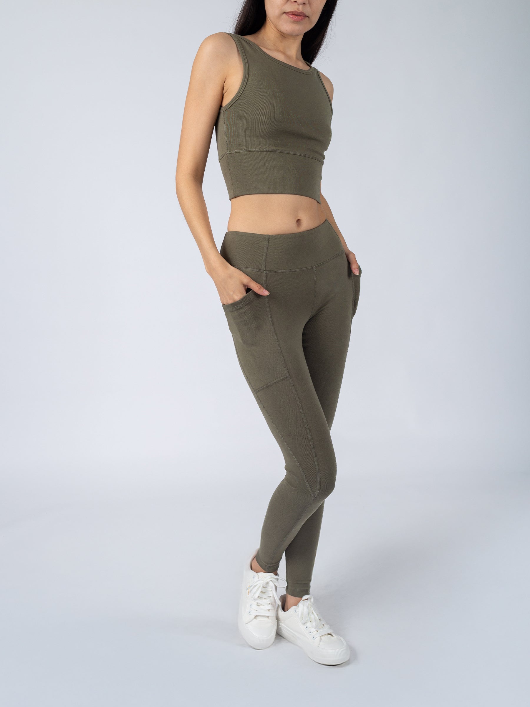 PlantTec™ Organic Leggings | Cypress, a Organic Activewear by Happy Earth Apparel