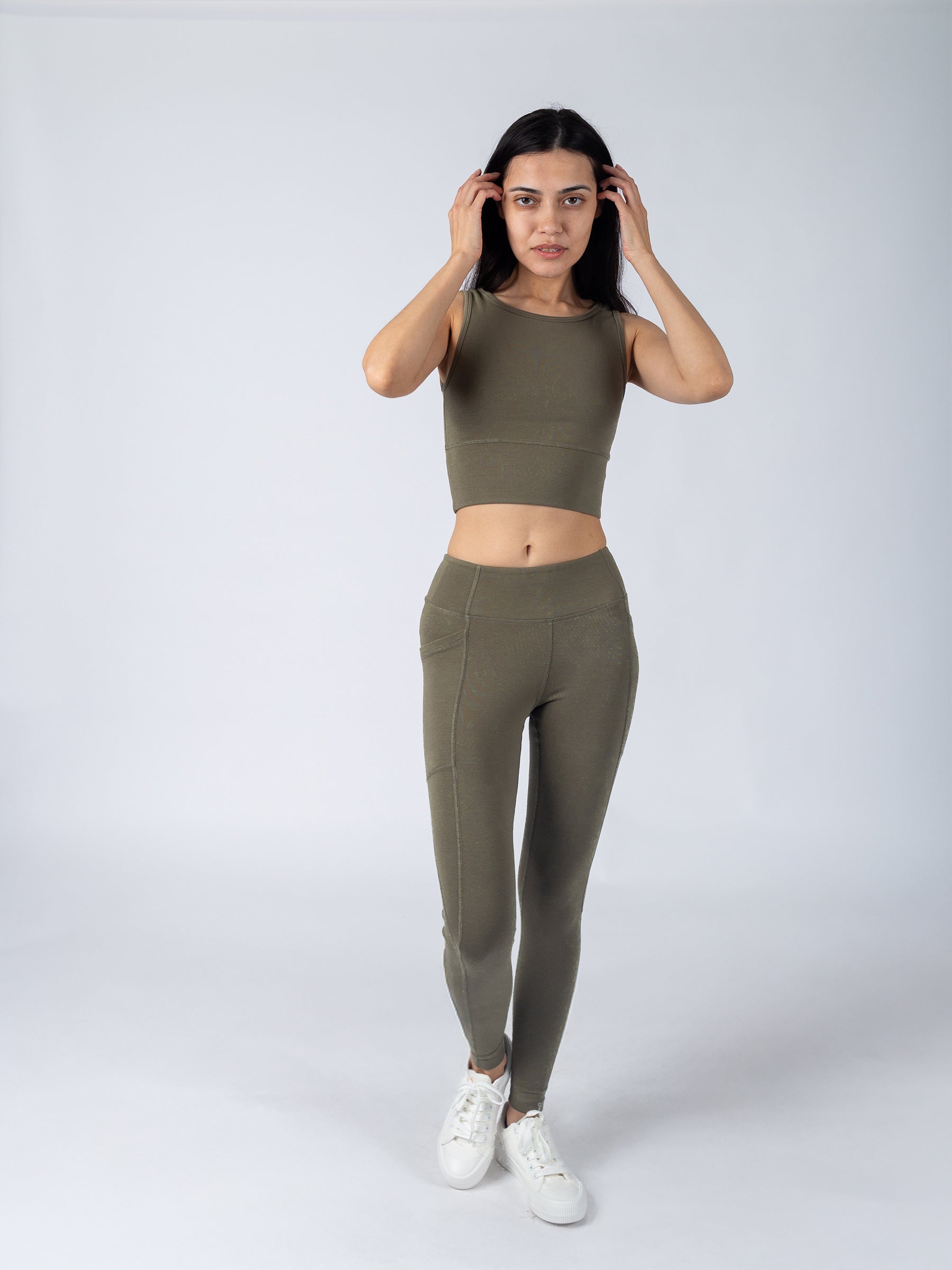 PlantTec™ Organic Reversible Tank | Cypress, a Organic Activewear by Happy Earth Apparel