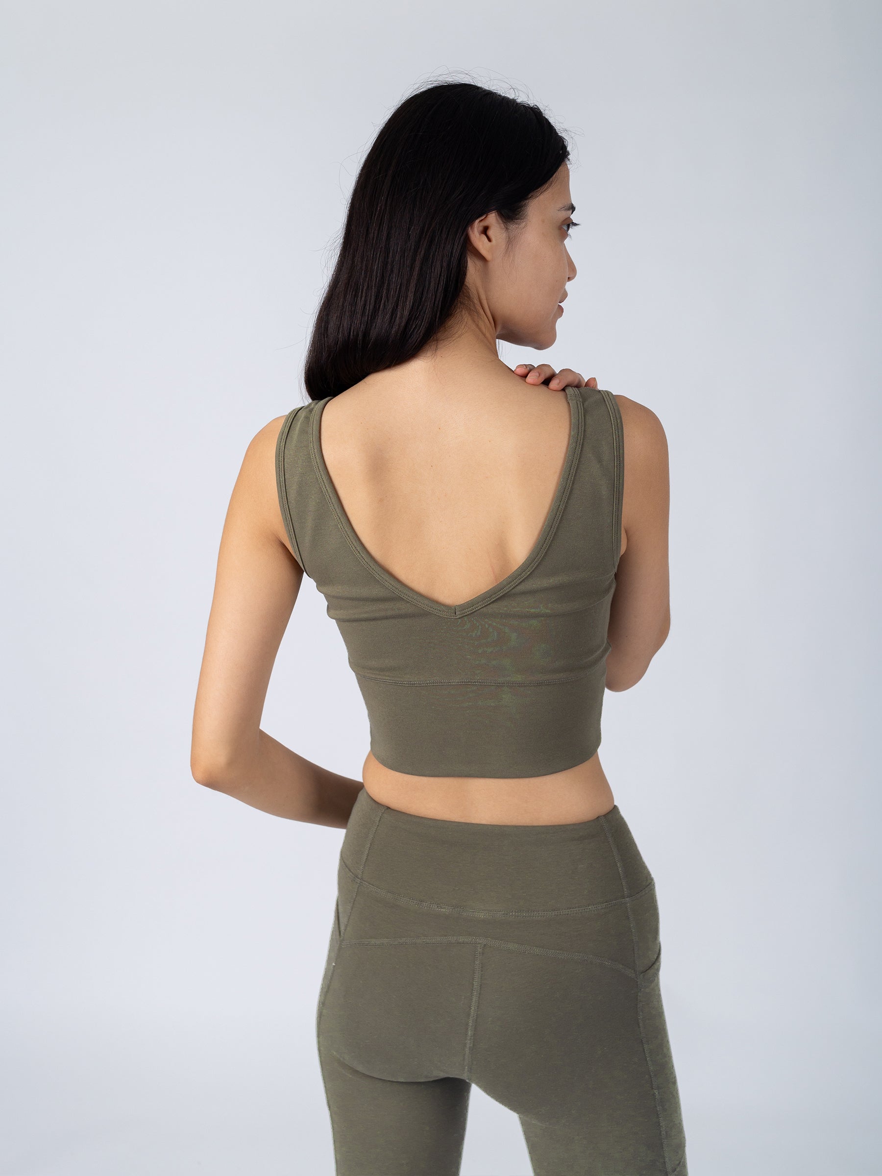 PlantTec™ Organic Reversible Tank | Cypress, a Organic Activewear by Happy Earth Apparel