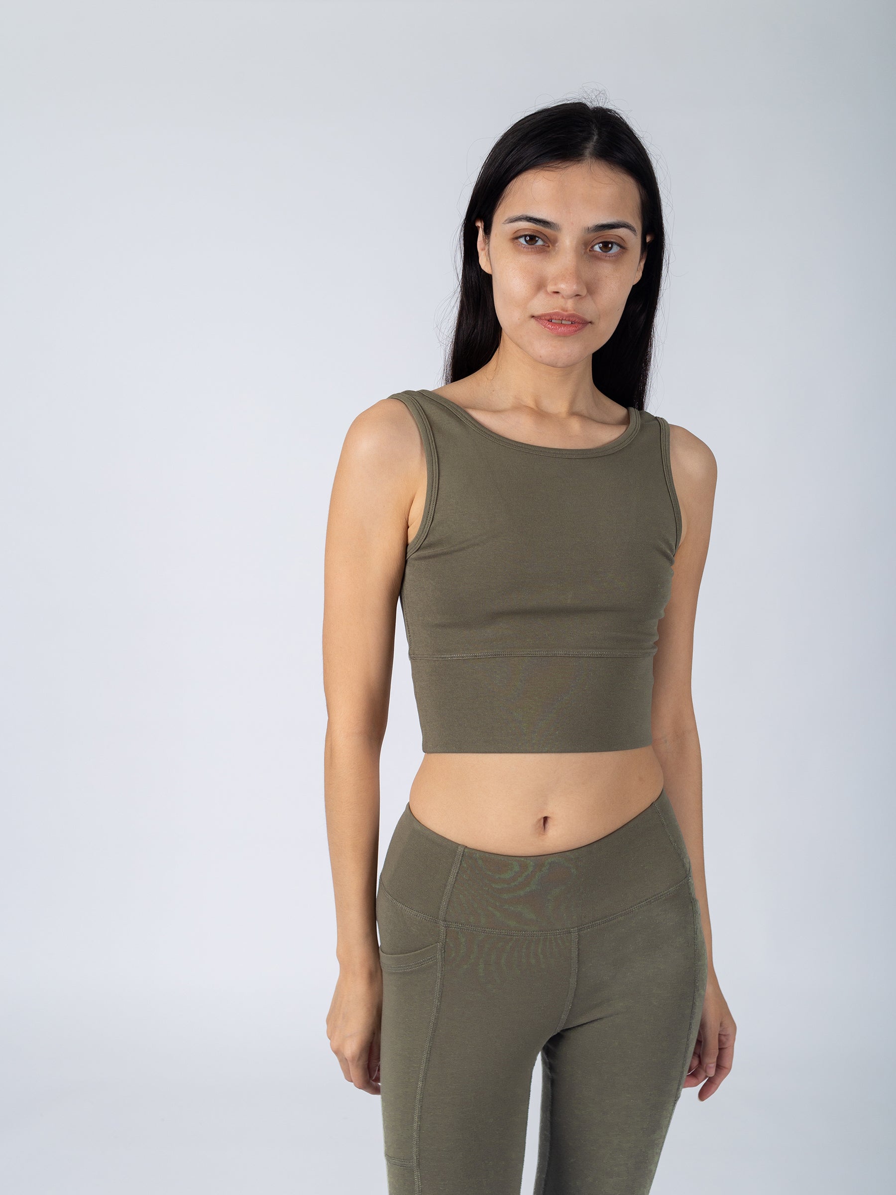 PlantTec™ Organic Reversible Tank | Cypress, a Organic Activewear by Happy Earth Apparel