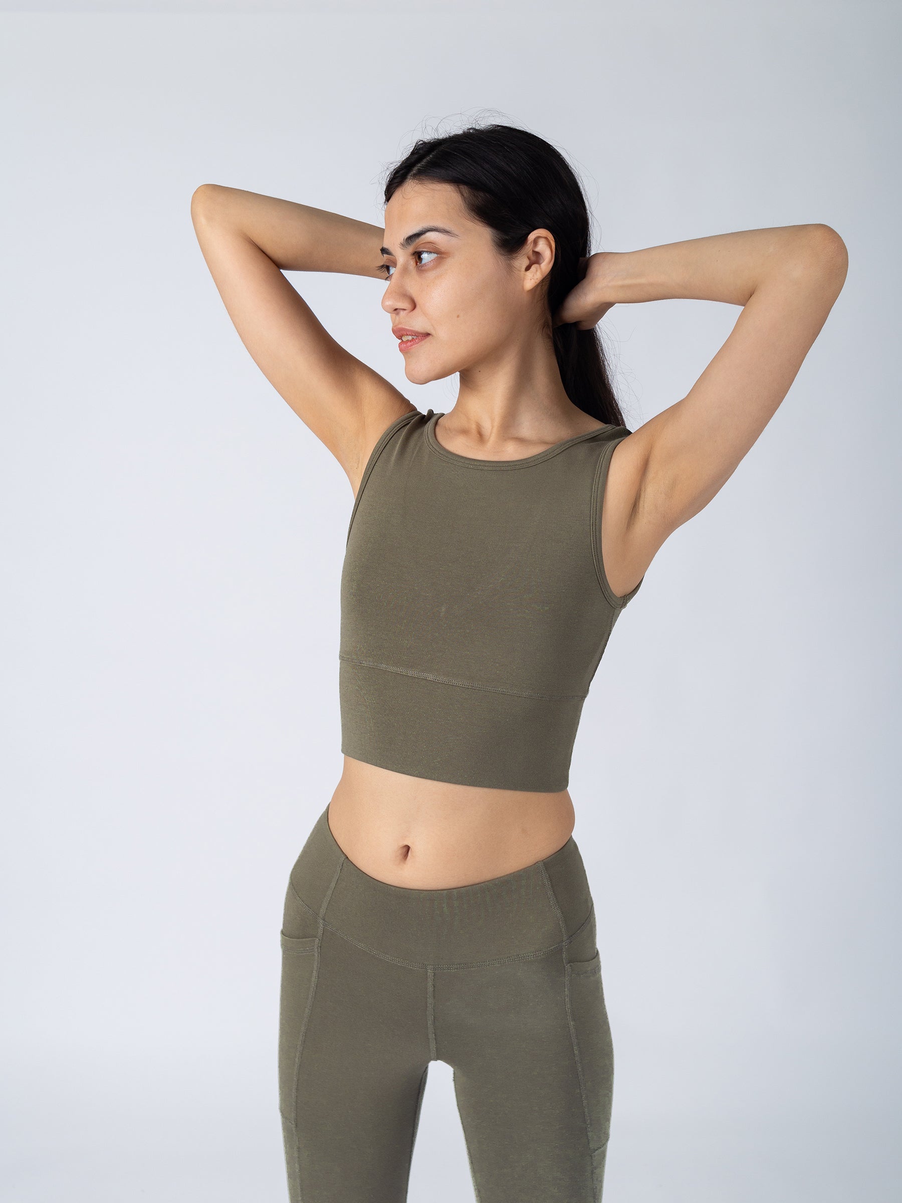 PlantTec™ Organic Reversible Tank | Cypress, a Organic Activewear by Happy Earth Apparel