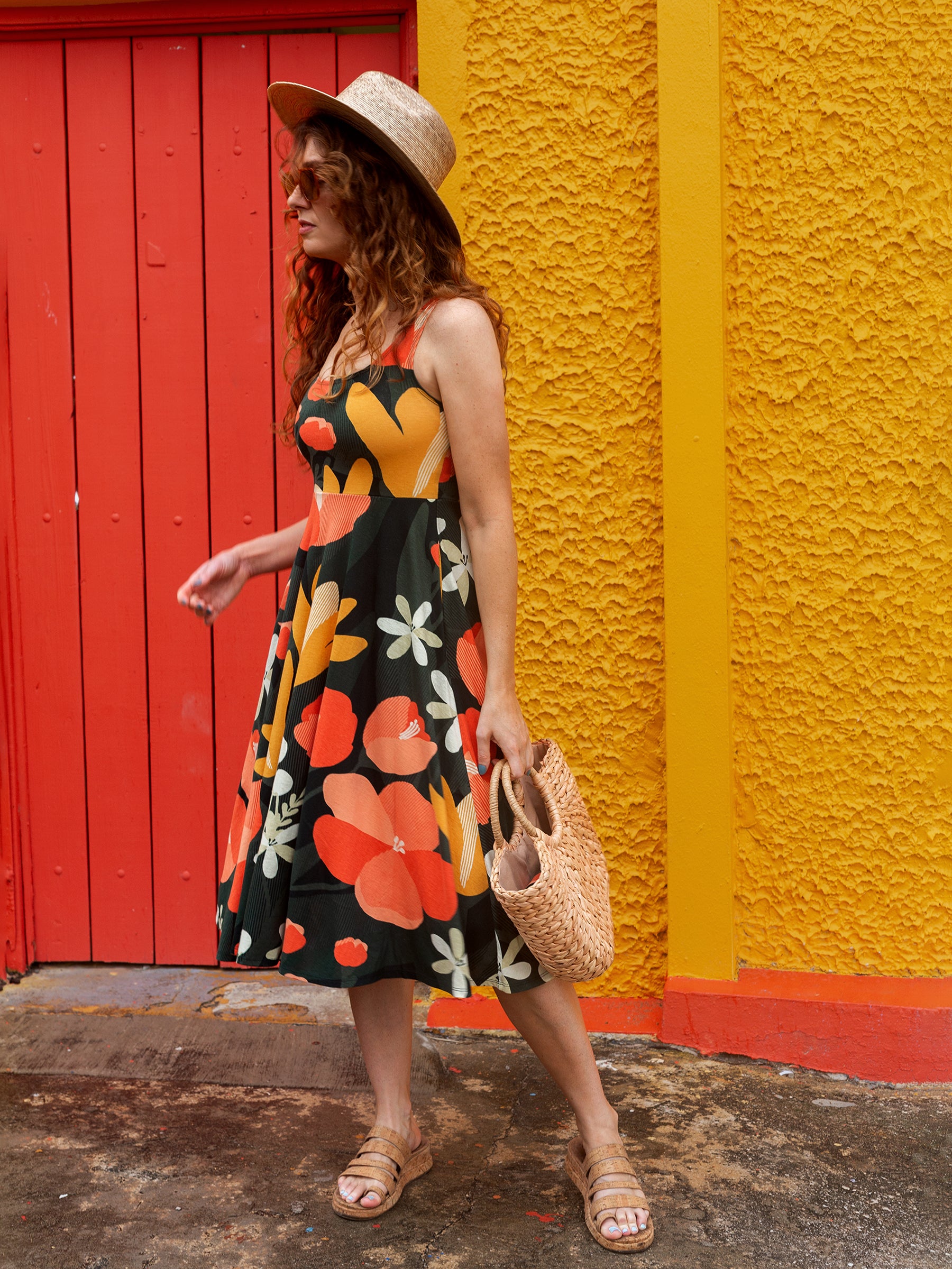 Lily Midi Dress | Paradise-Organic Dress-Happy Earth