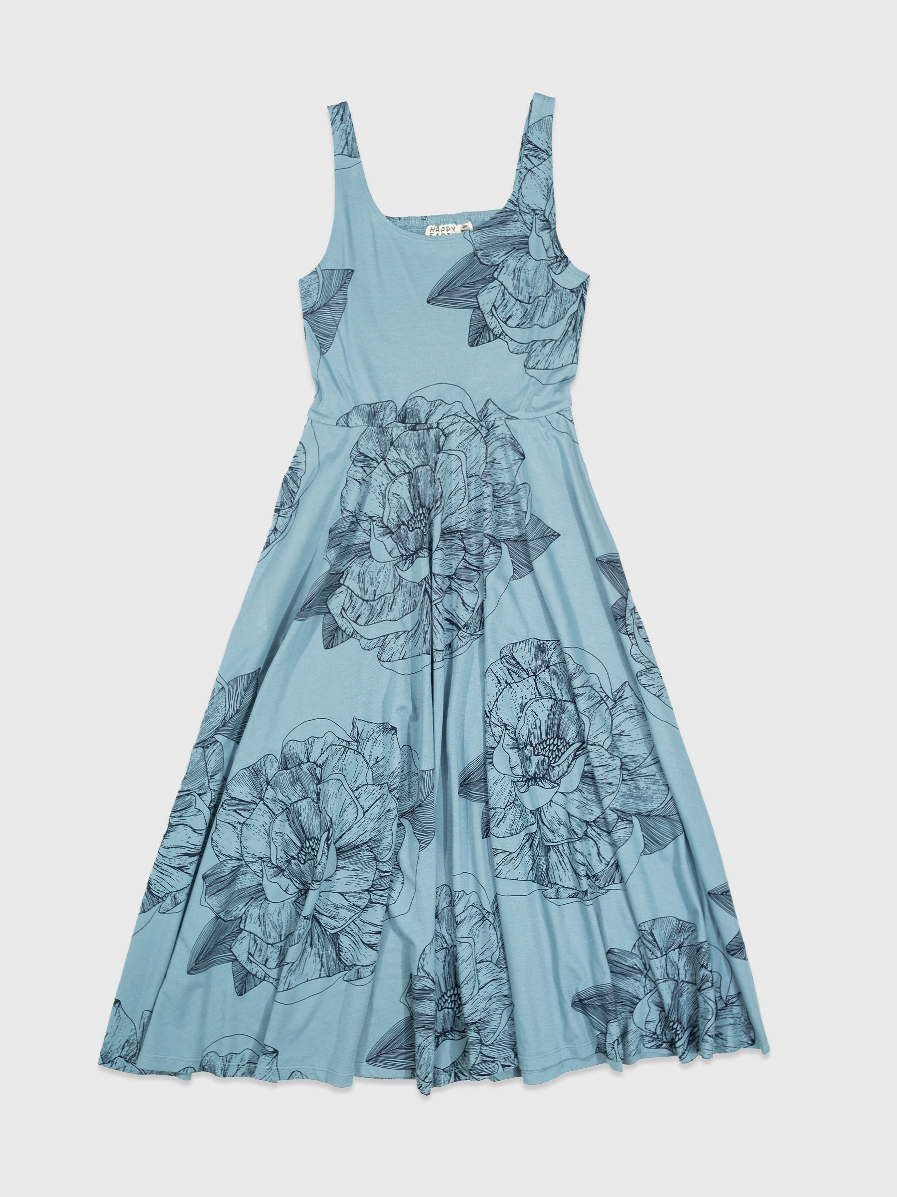 Lily Midi Dress | Peony-Organic Dress-Happy Earth