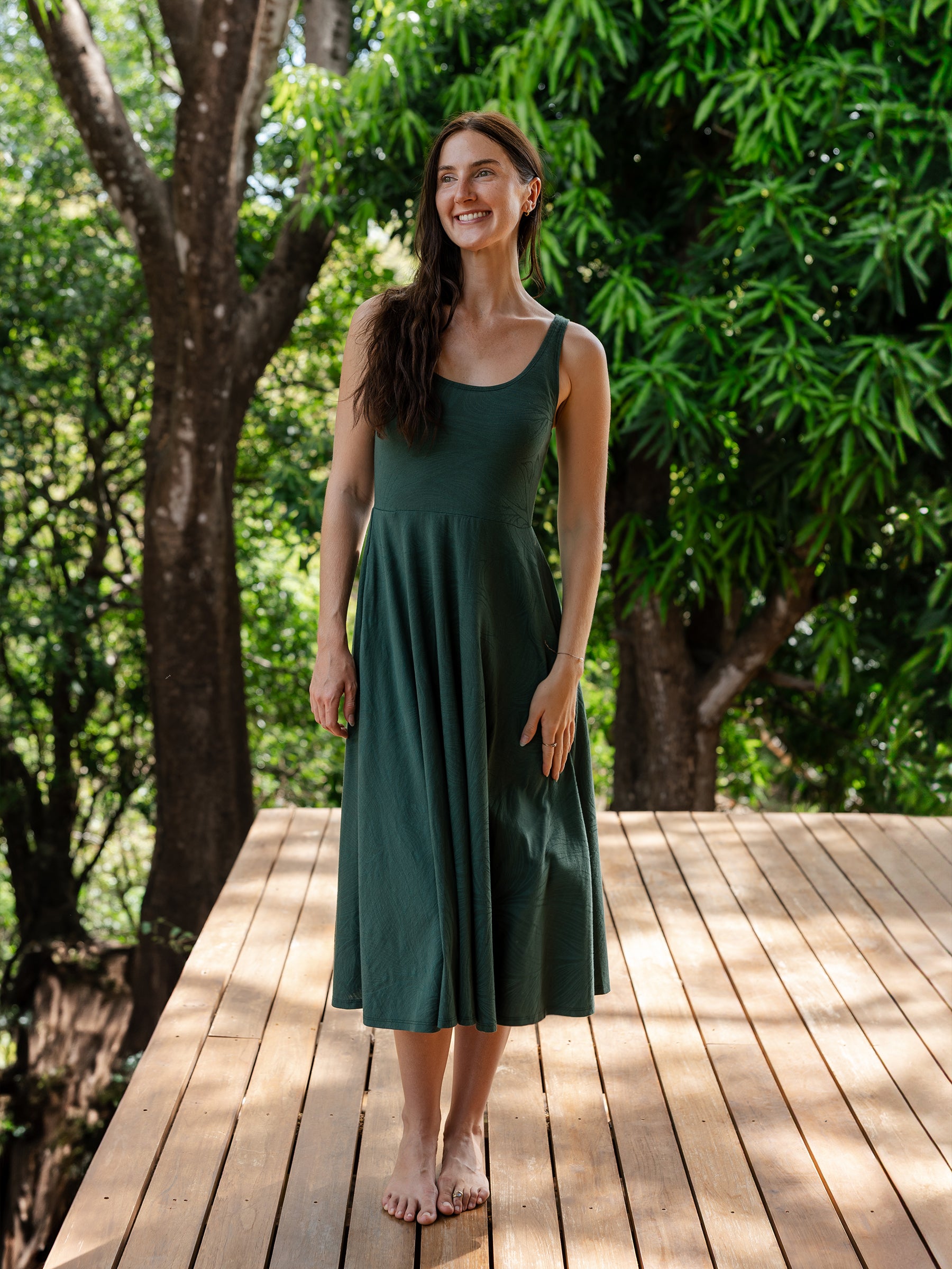 Lily Midi Dress | Tropics