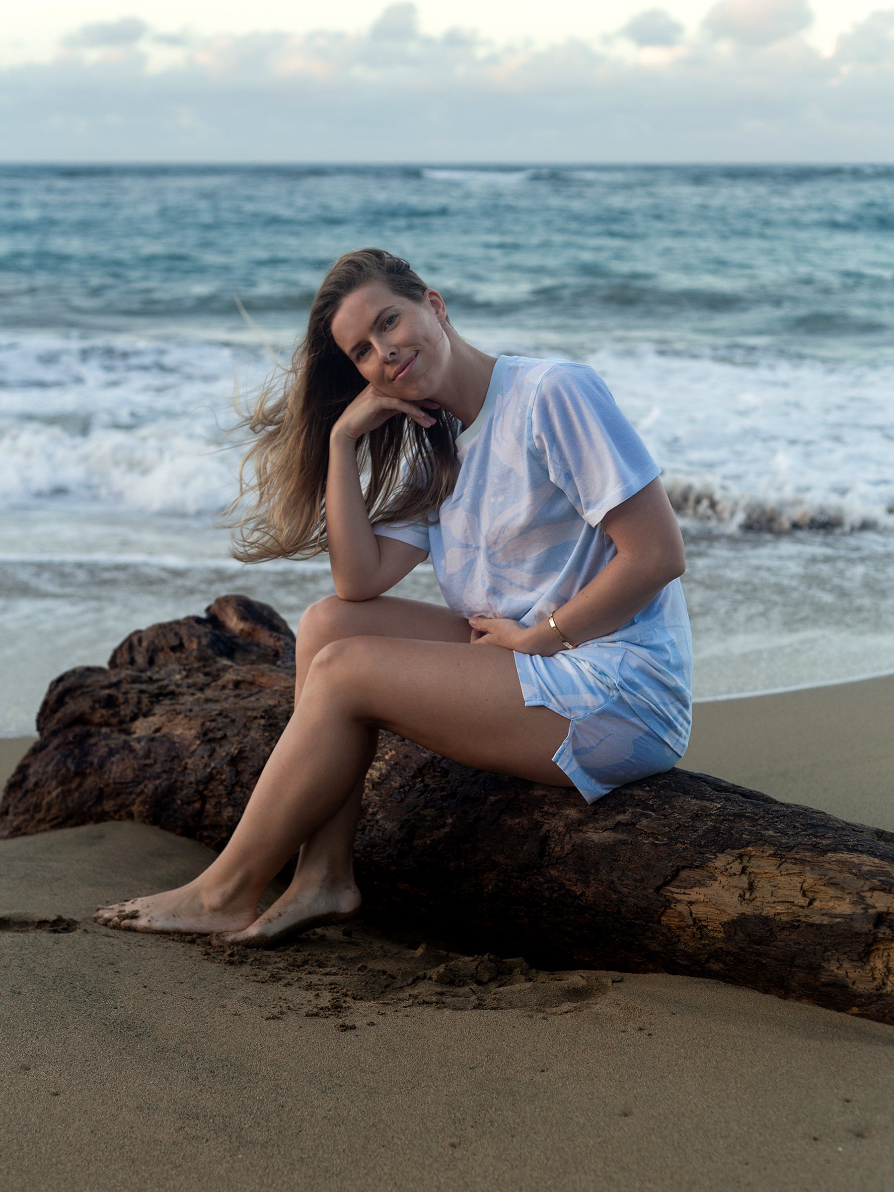 Low Tide Tee | Naupaka Blossom-Organic Tee-Happy Earth