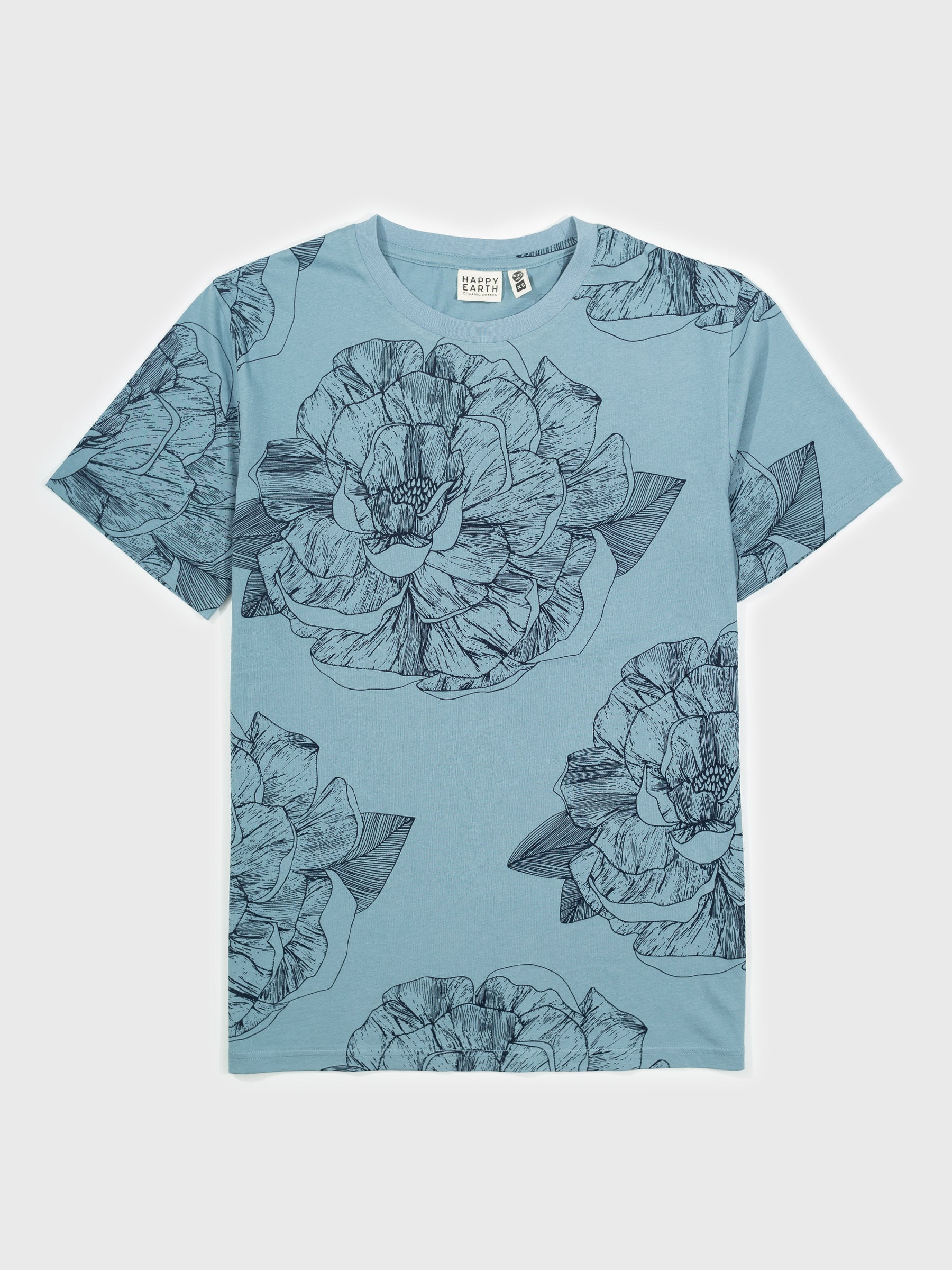 Low Tide Tee | Peony-Organic Tee-Happy Earth