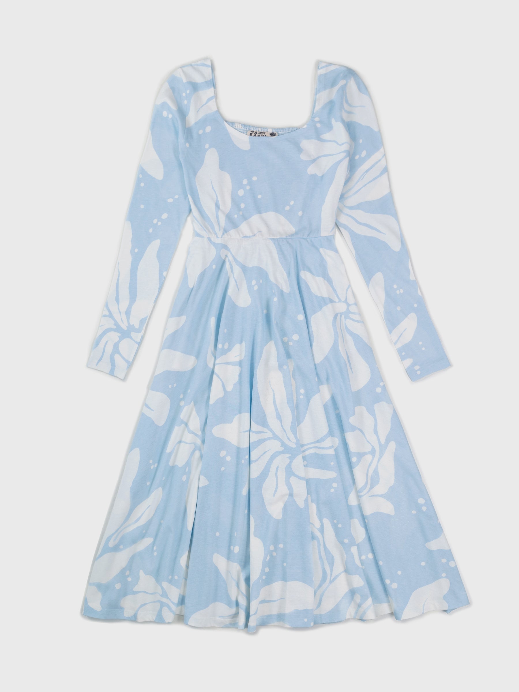 Luna Midi Dress | Naupaka Blossom, a Organic Dress by Happy Earth Apparel