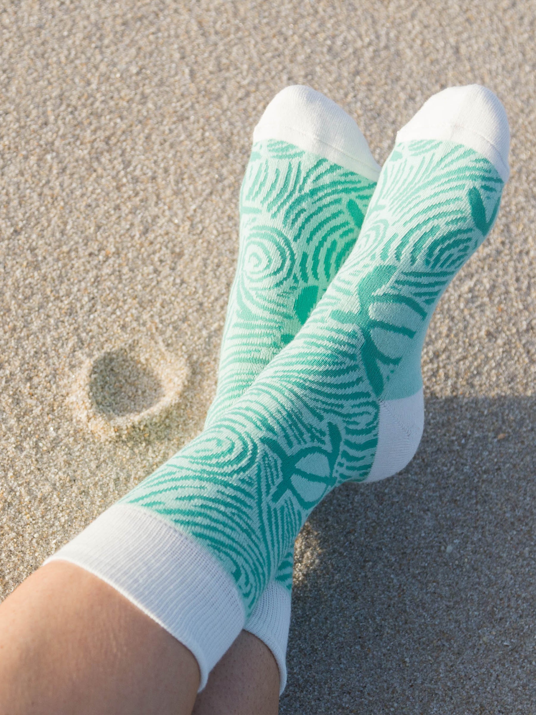Make Waves Socks - Set of 3, a Organic Socks by Happy Earth Apparel