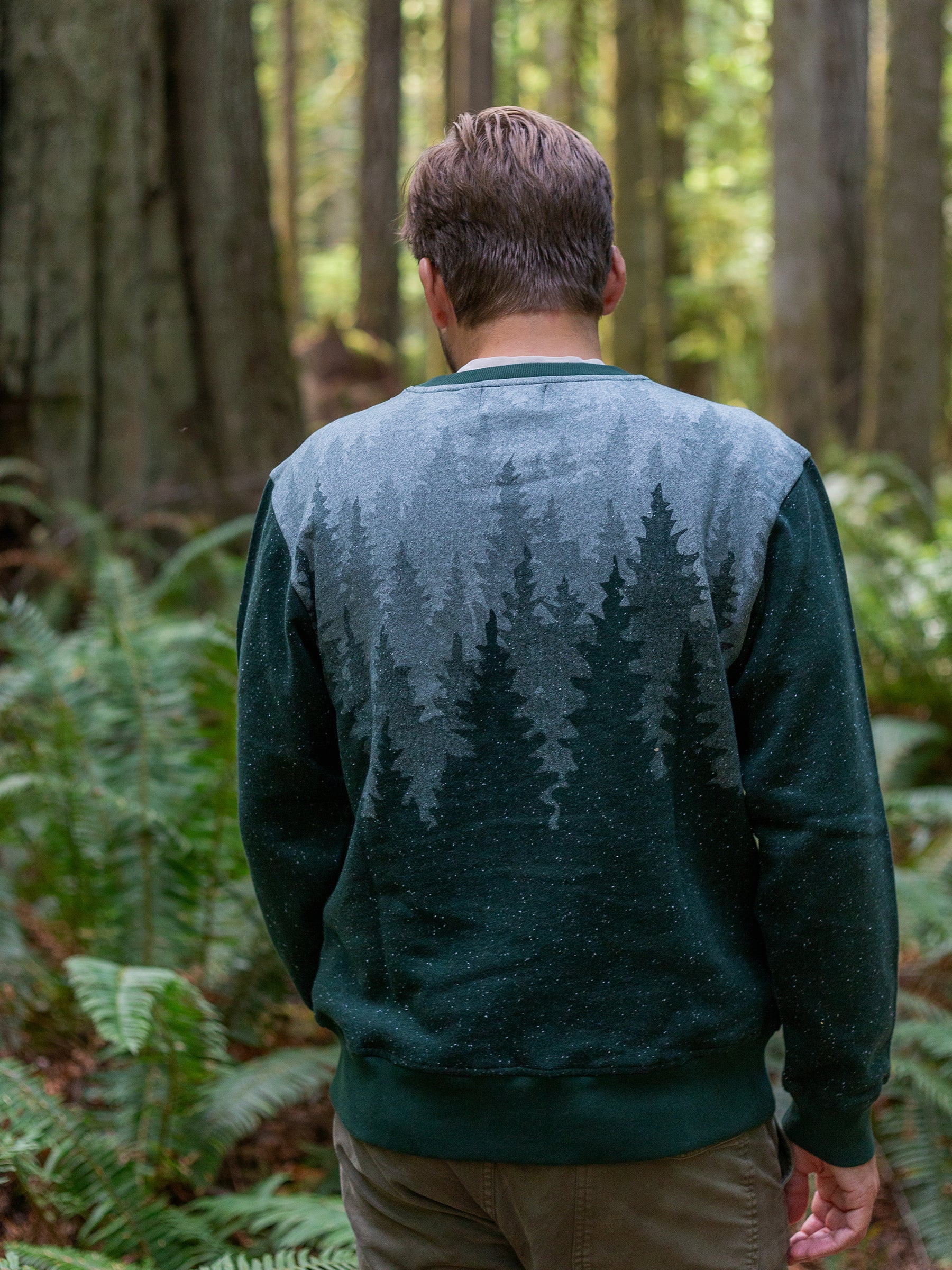 Misty Forest Pullover-Organic Sweatshirt-Happy Earth