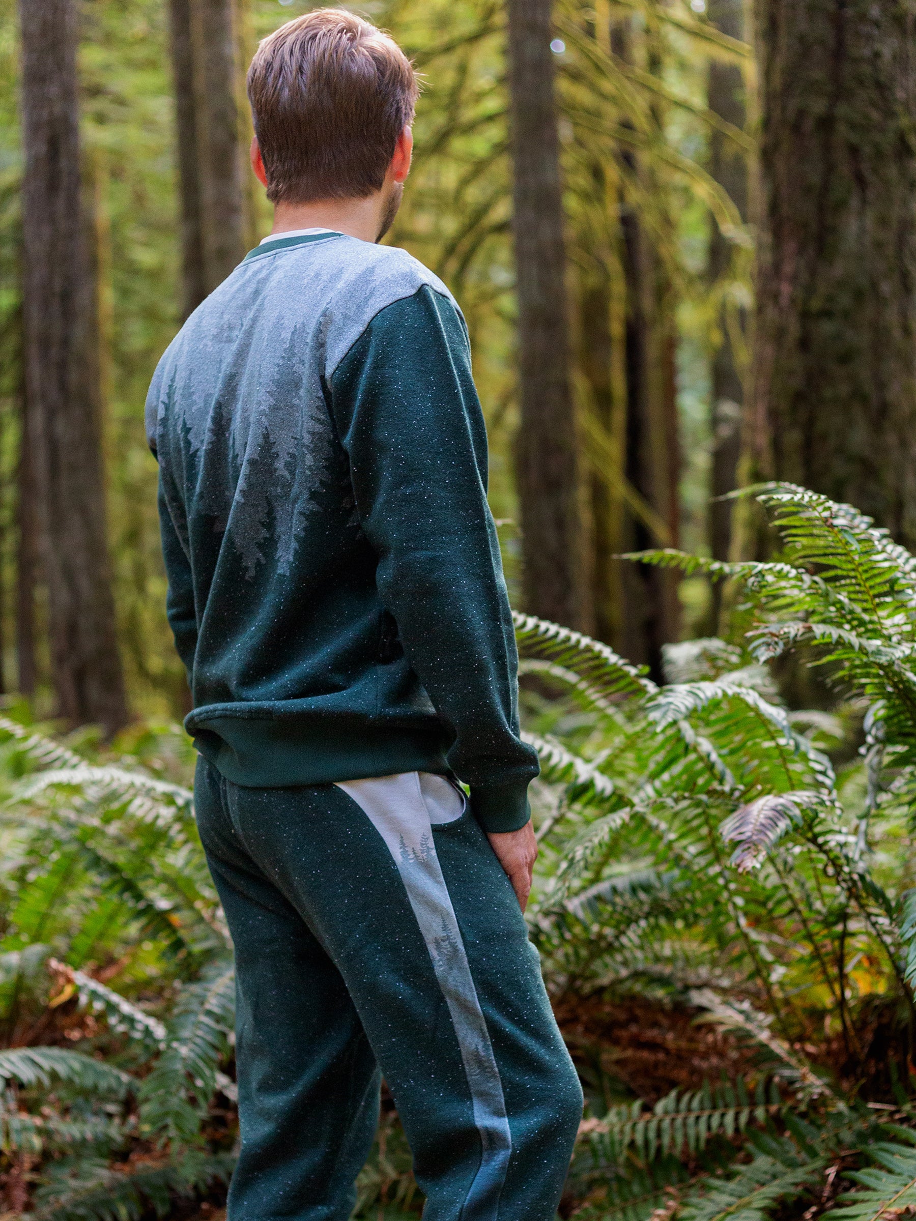 Misty Forest Pullover-Organic Sweatshirt-Happy Earth