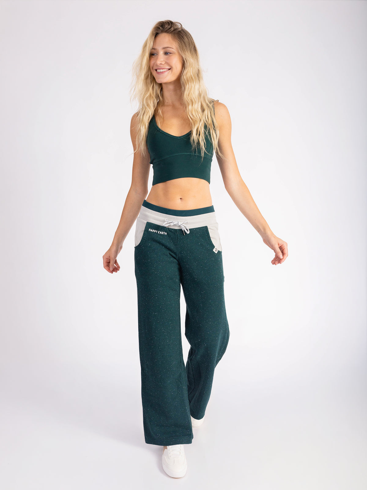 Wide Leg Sweatpants | Misty Forest