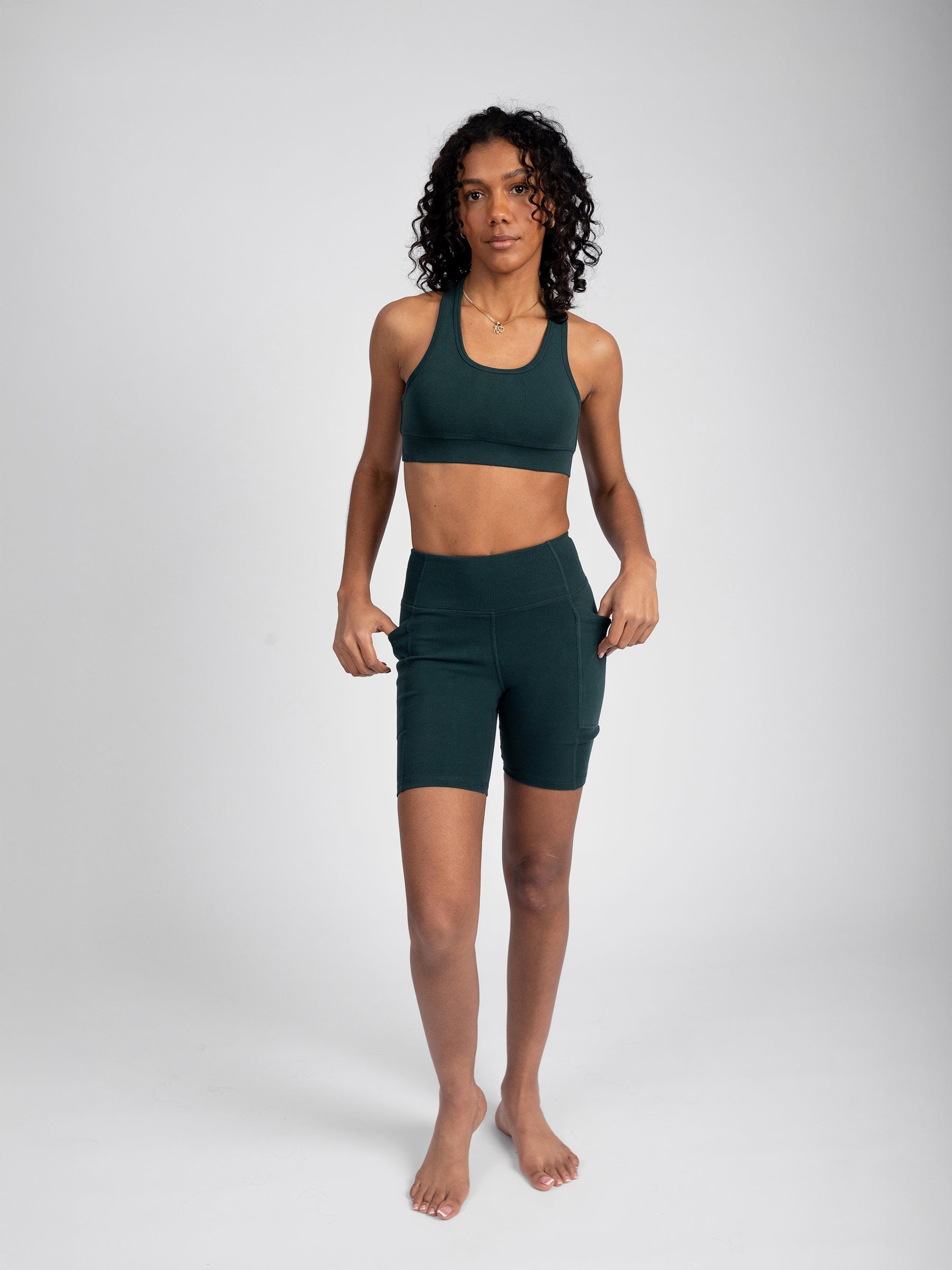 PlantTec™ Organic Sports Bra | Monstera