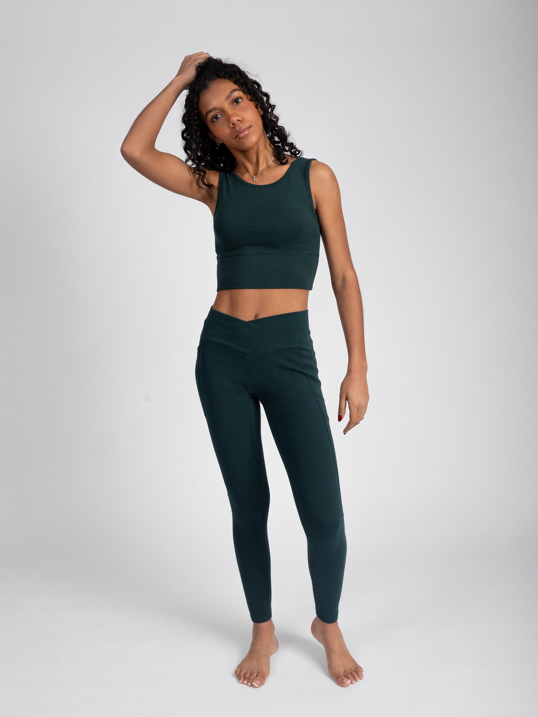 PlantTec™ Organic Seamless Leggings | Monstera