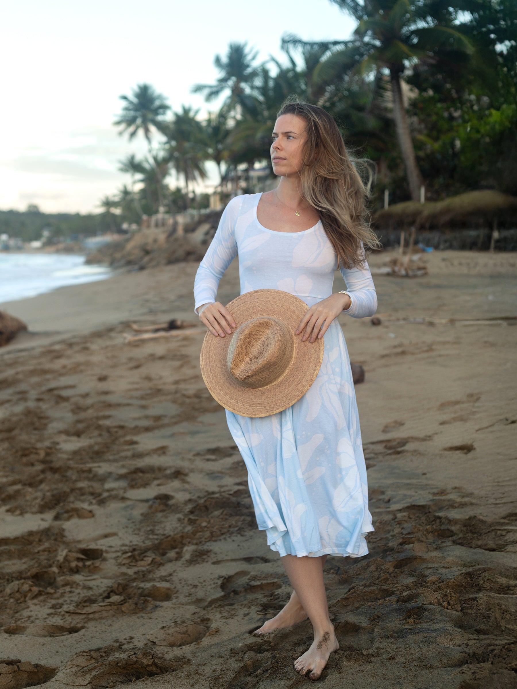 Luna Midi Dress | Naupaka Blossom