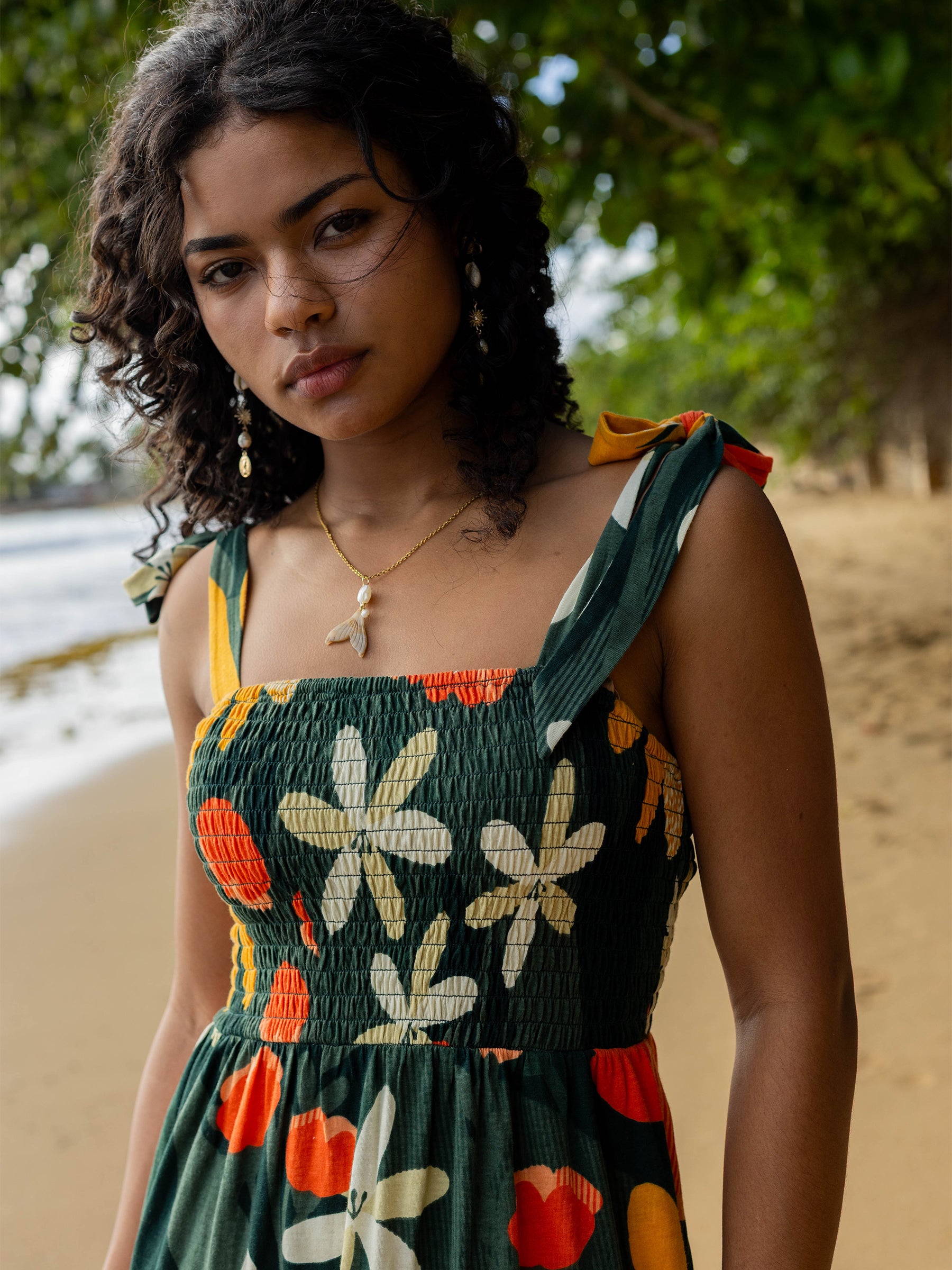 Evie Smocked Dress | Paradise