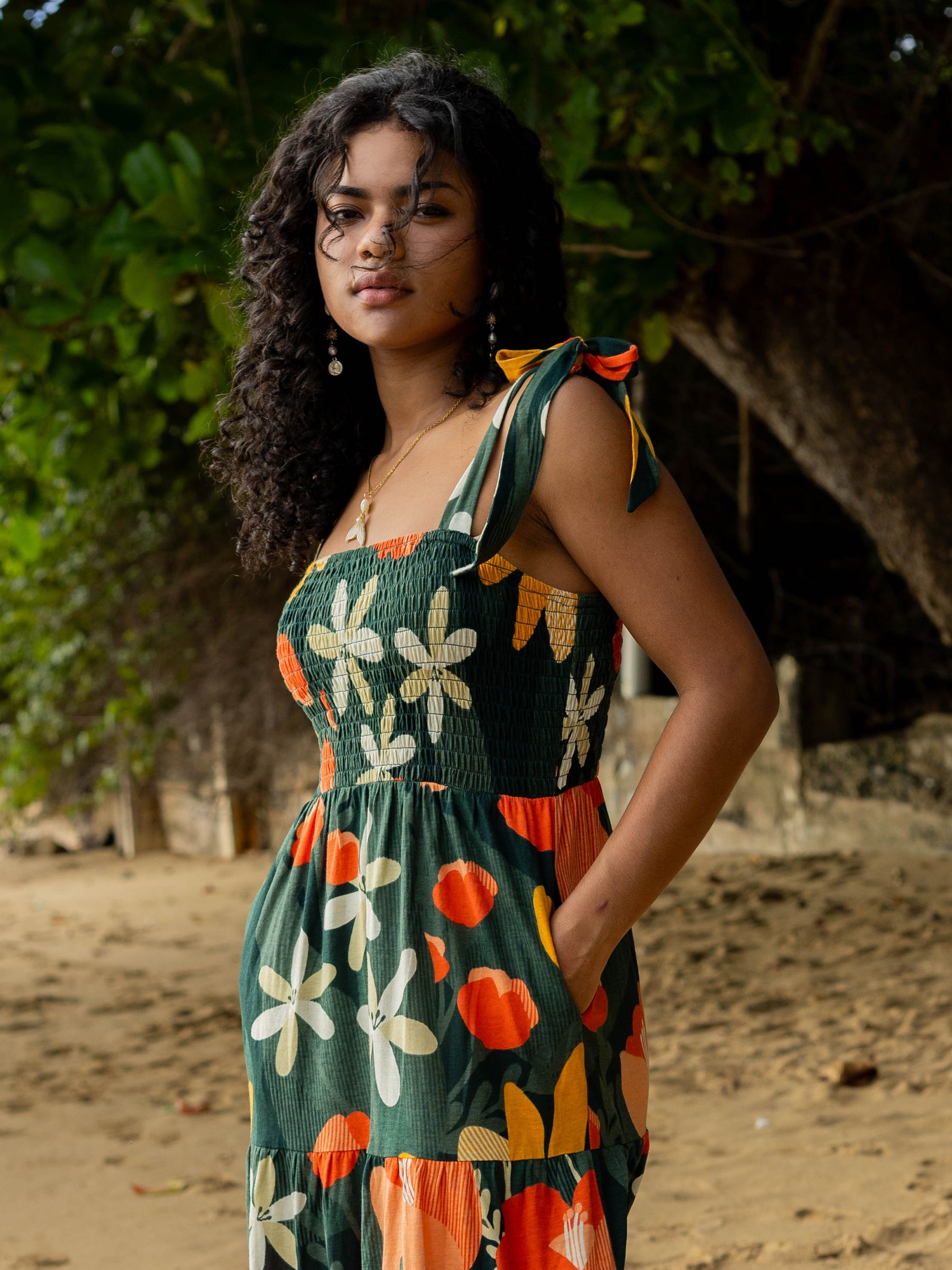 Evie Smocked Dress | Paradise