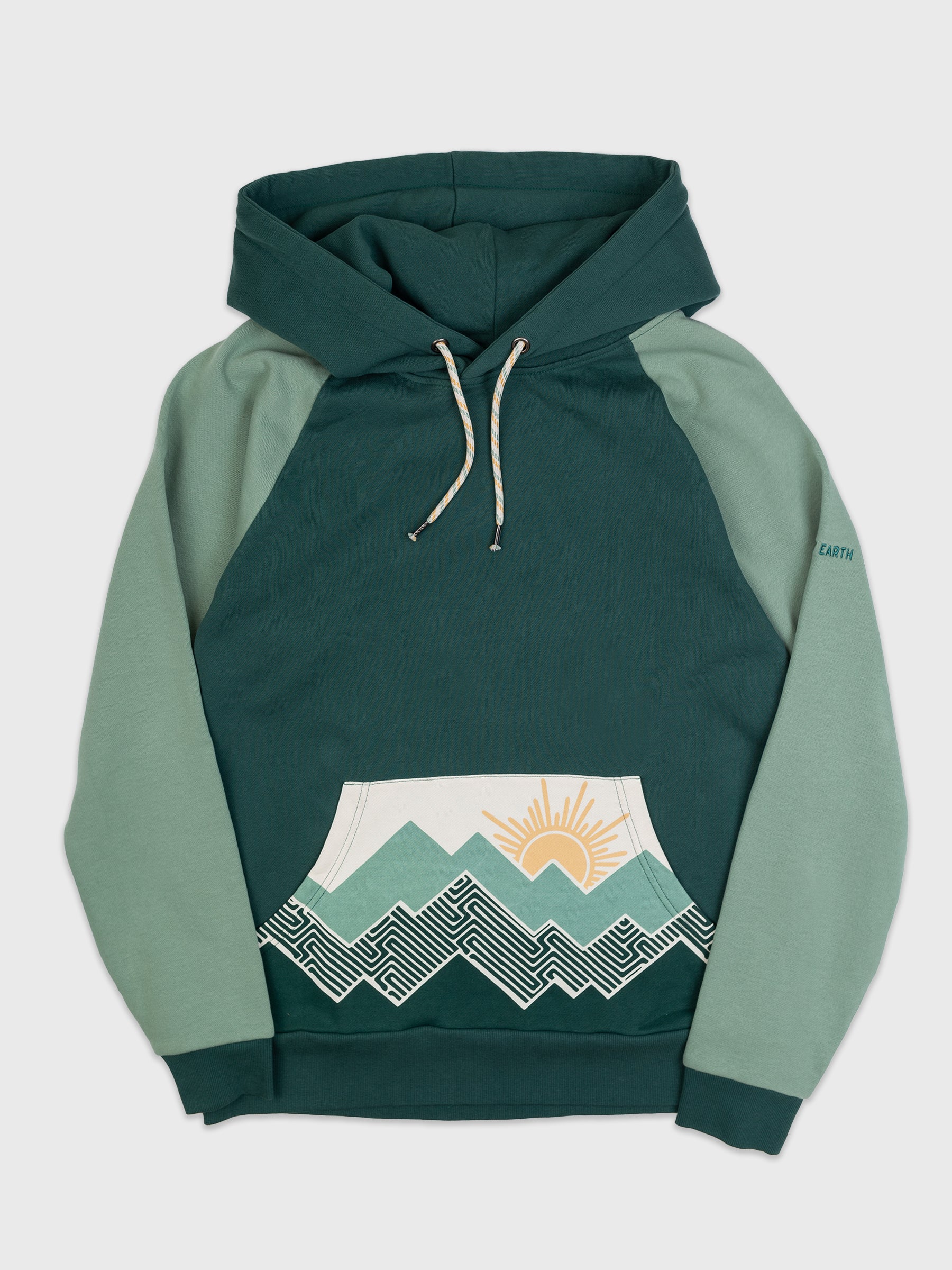 Peak Experience Hoodie, a Organic Hoodie by Happy Earth Apparel