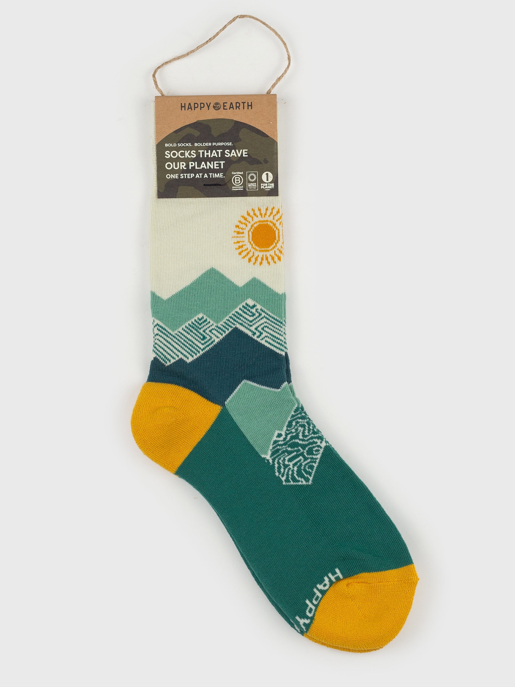 Peak Experience Socks, a Organic Socks by Happy Earth Apparel