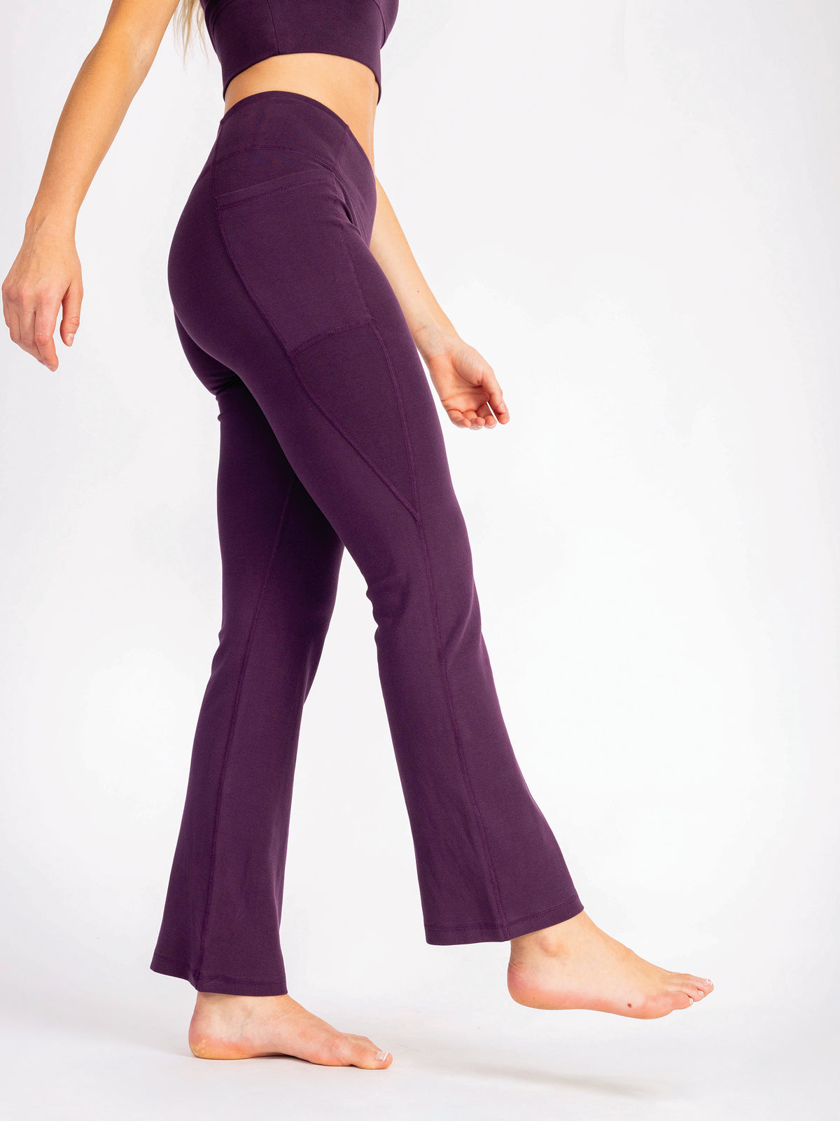 PlantTec™ Organic Flare Leggings | Fig