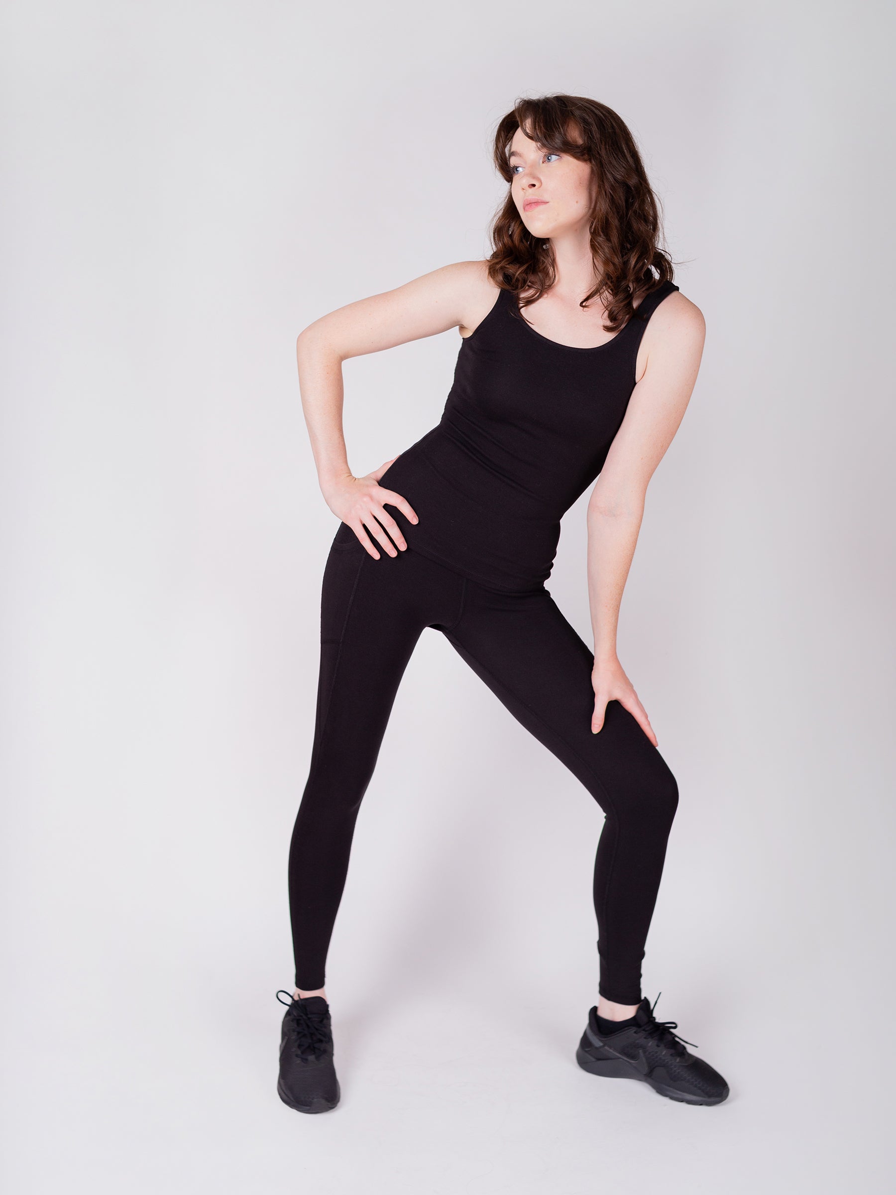 PlantTec™ Organic Compression Tank | Eclipse-Organic Activewear-Happy Earth