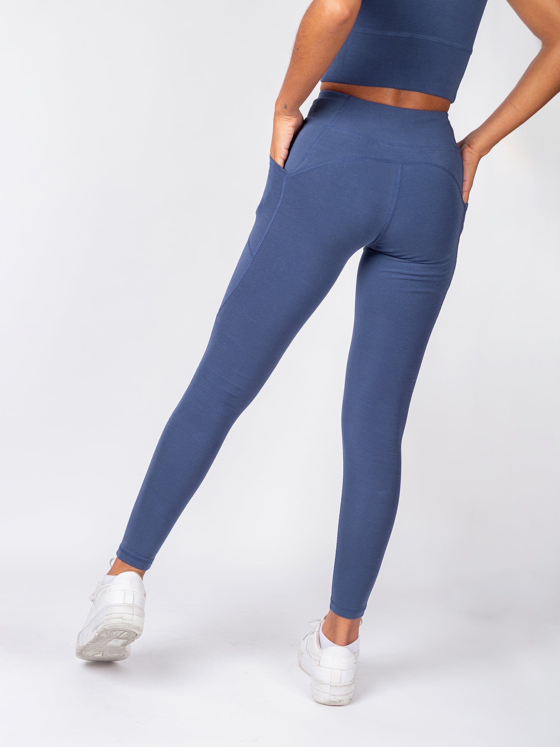 PlantTec™ Organic Leggings | Blueberry, a Organic Activewear by Happy Earth Apparel