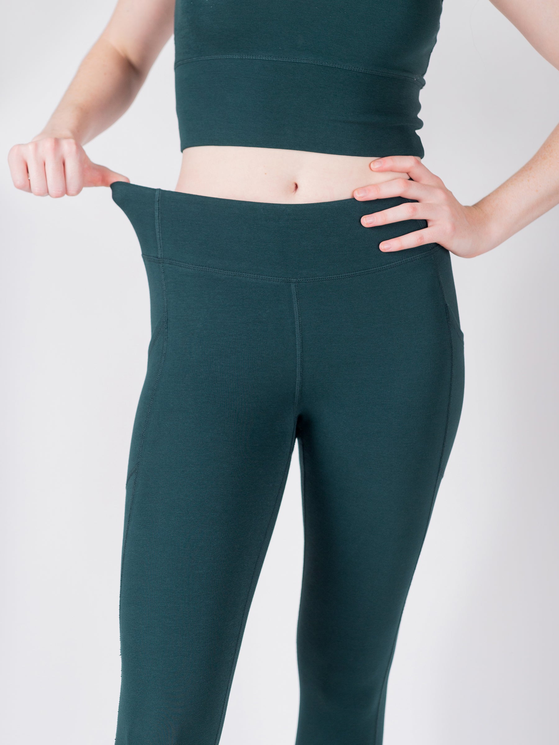 PlantTec™ Organic Leggings | Monstera, a Organic Activewear by Happy Earth Apparel