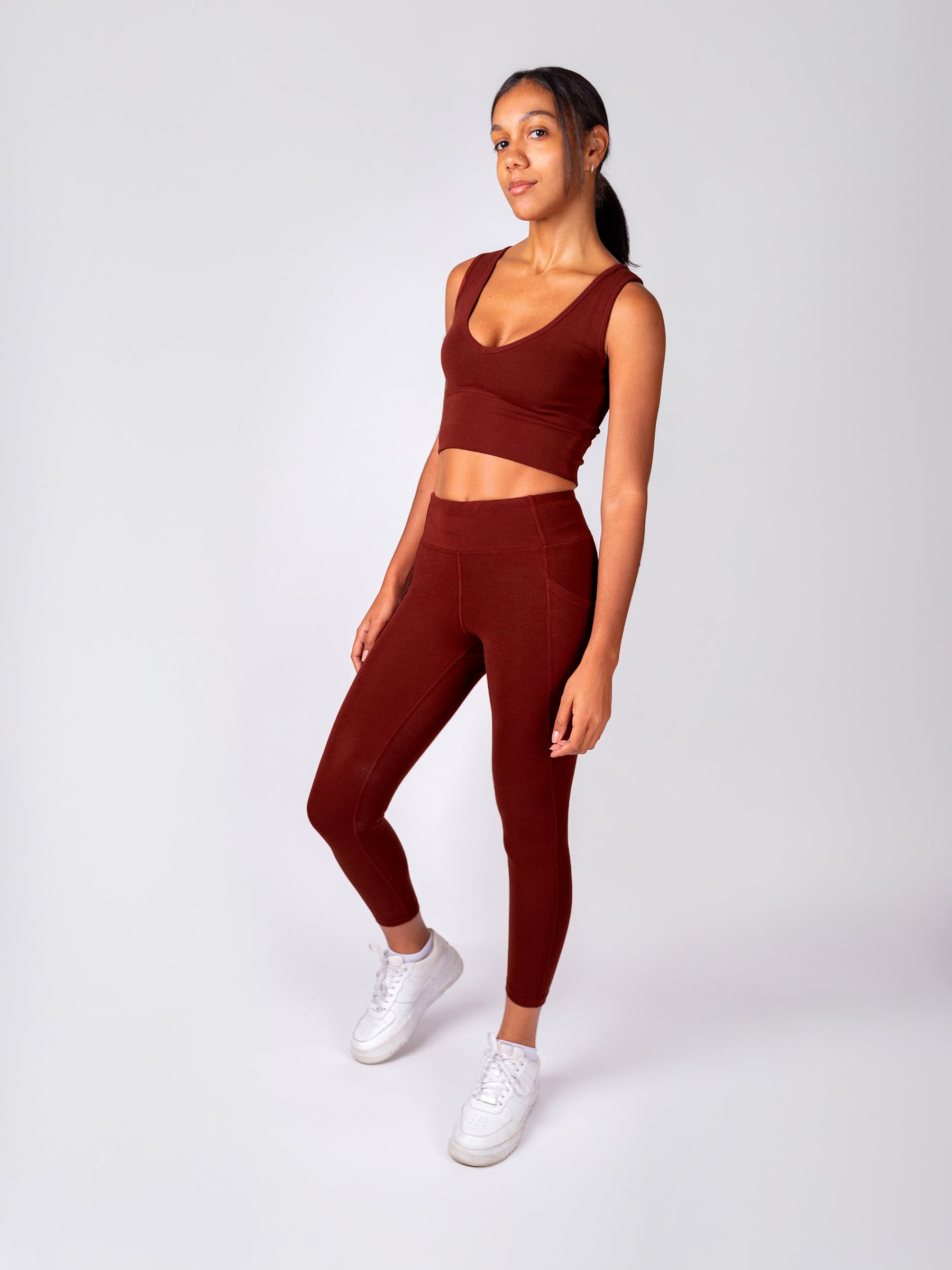 PlantTec™ Organic Leggings | Redwood-Organic Activewear-Happy Earth