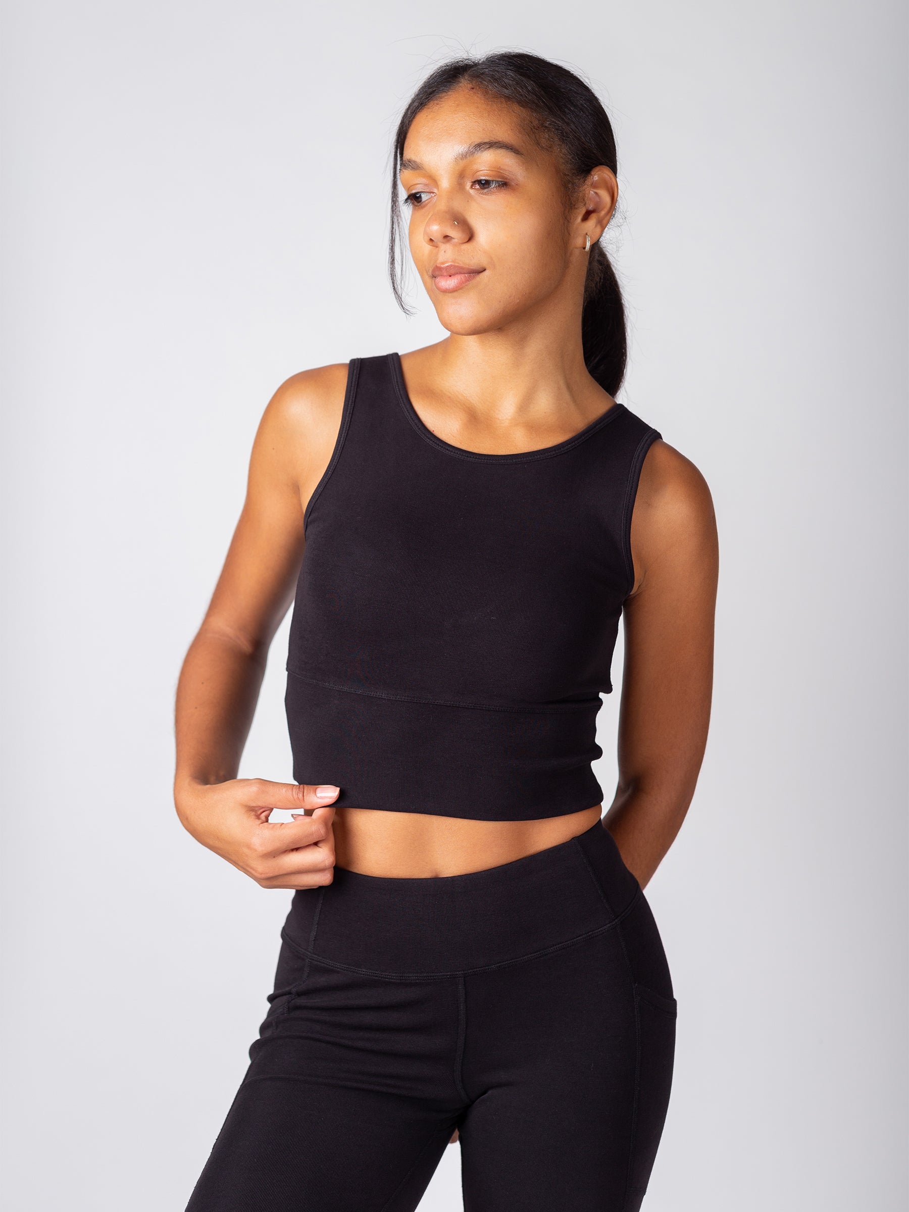 PlantTec™ Organic Reversible Tank | Eclipse-Organic Activewear-Happy Earth