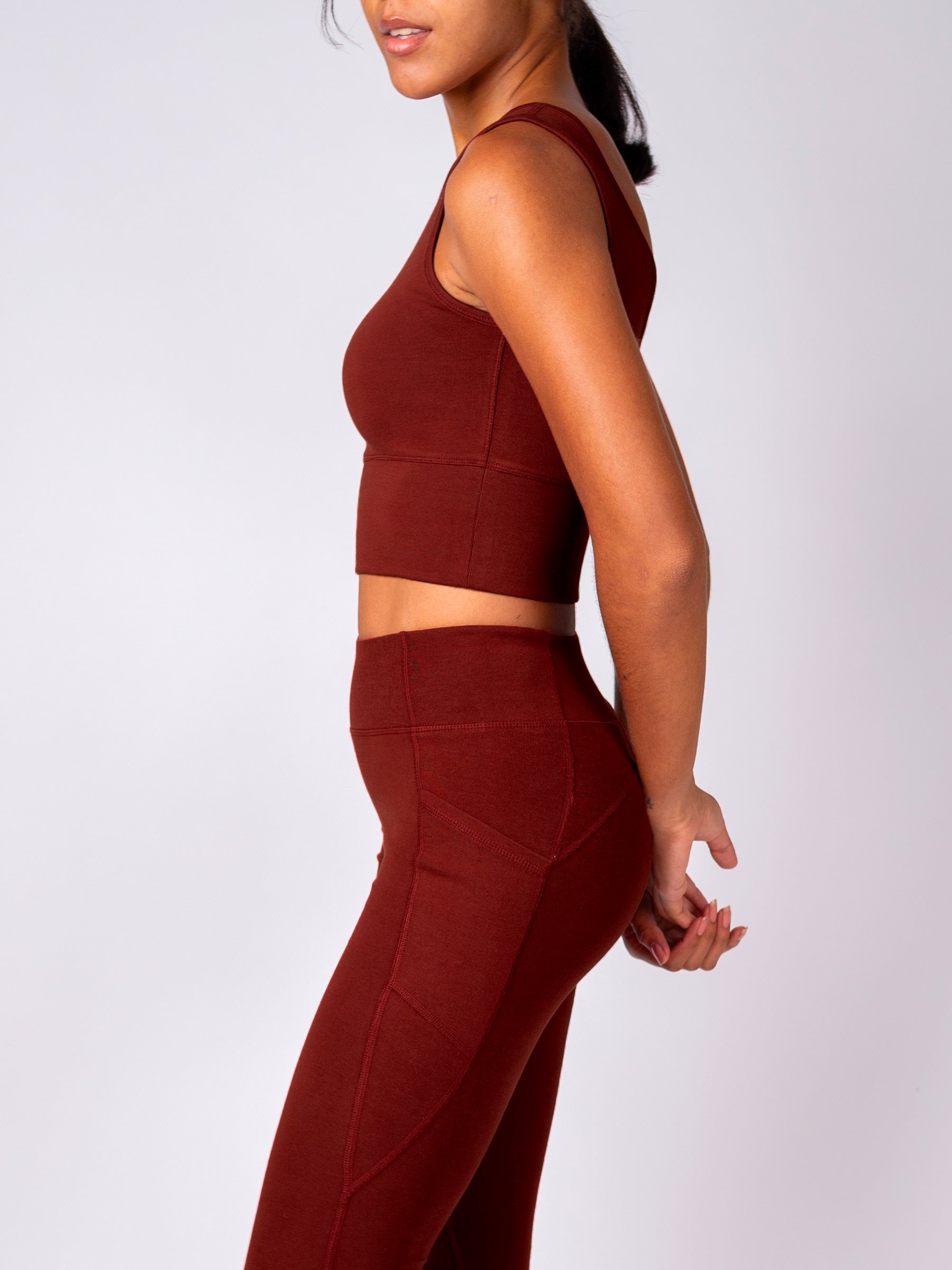 PlantTec™ Organic Reversible Tank | Redwood-Organic Activewear-Happy Earth