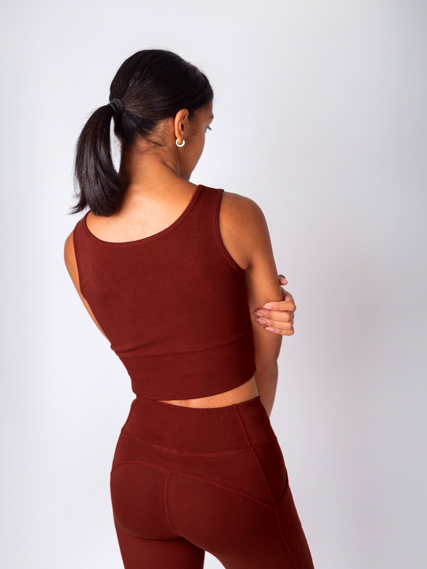 PlantTec™ Organic Reversible Tank | Redwood-Organic Activewear-Happy Earth