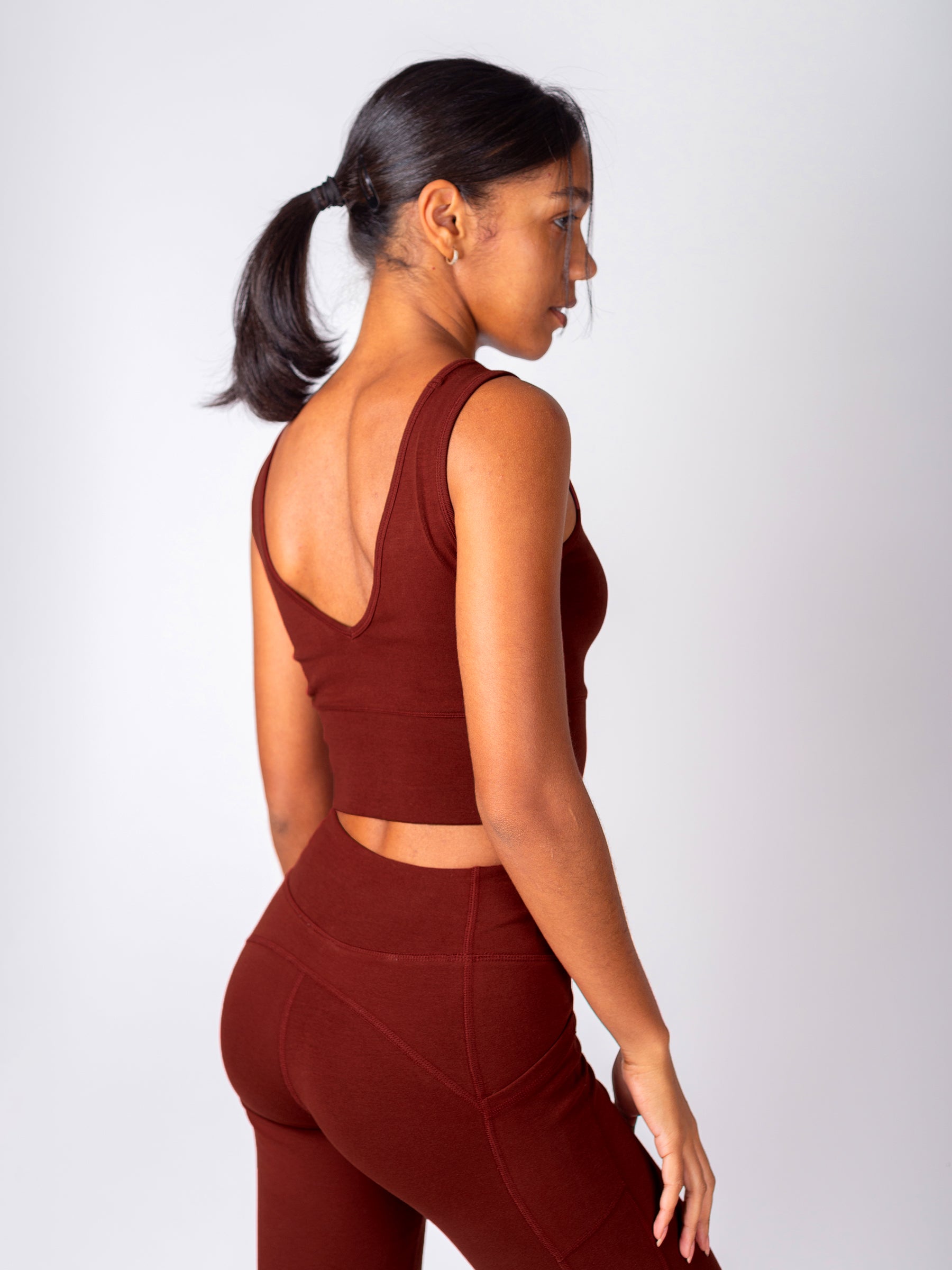 PlantTec™ Organic Reversible Tank | Redwood-Organic Activewear-Happy Earth