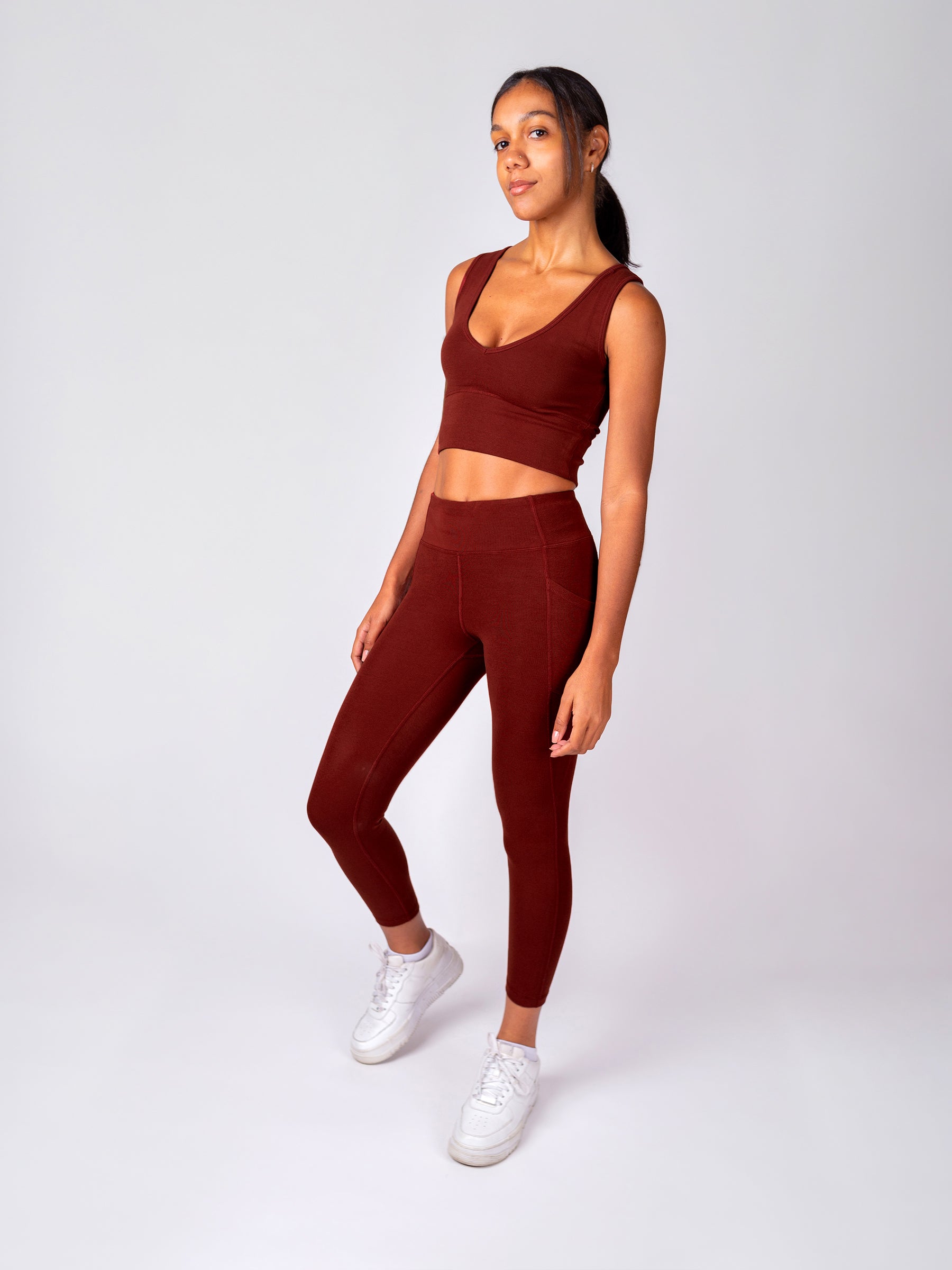 PlantTec™ Organic Reversible Tank | Redwood-Organic Activewear-Happy Earth