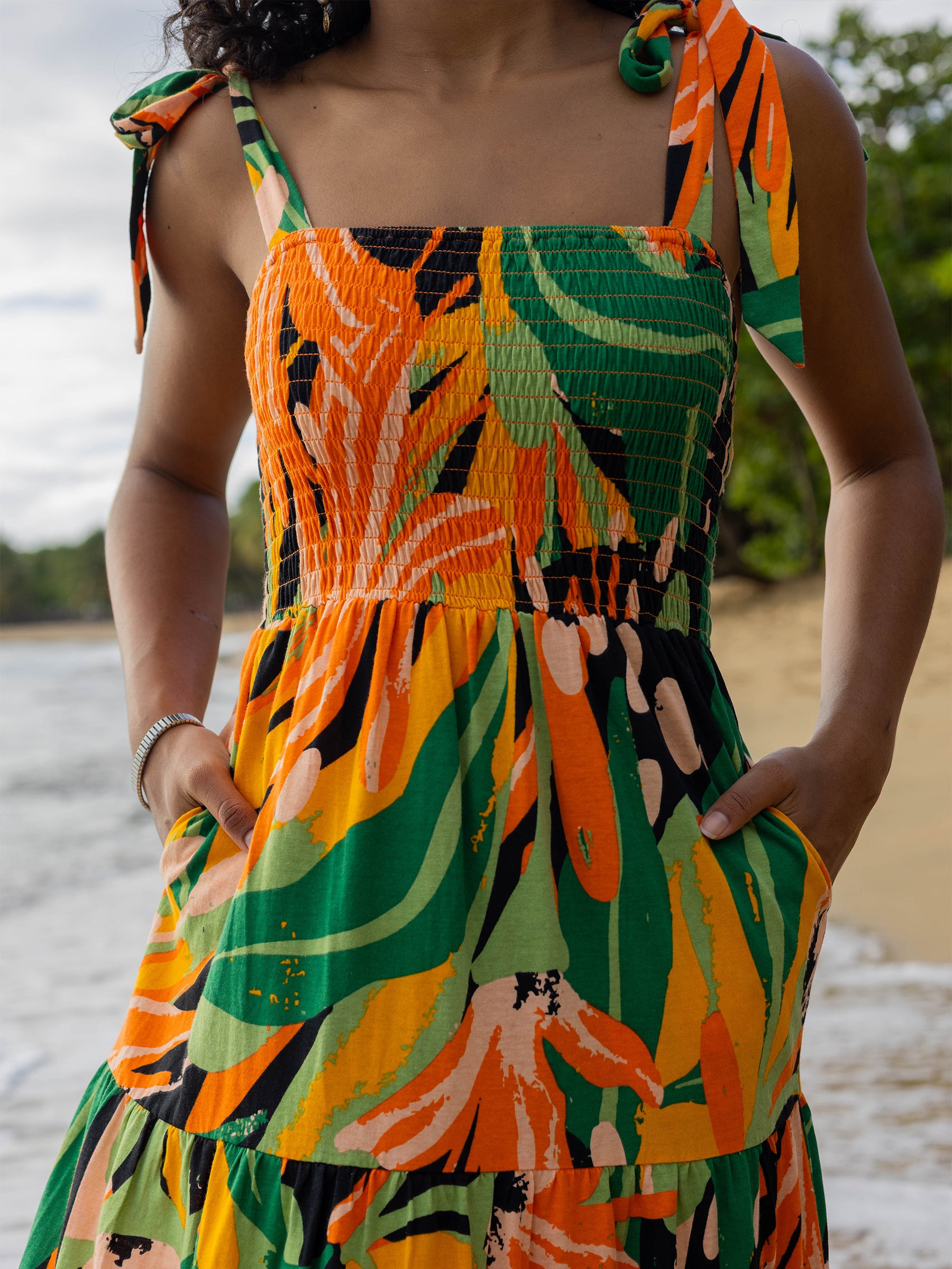 Evie Smocked Dress | Playa