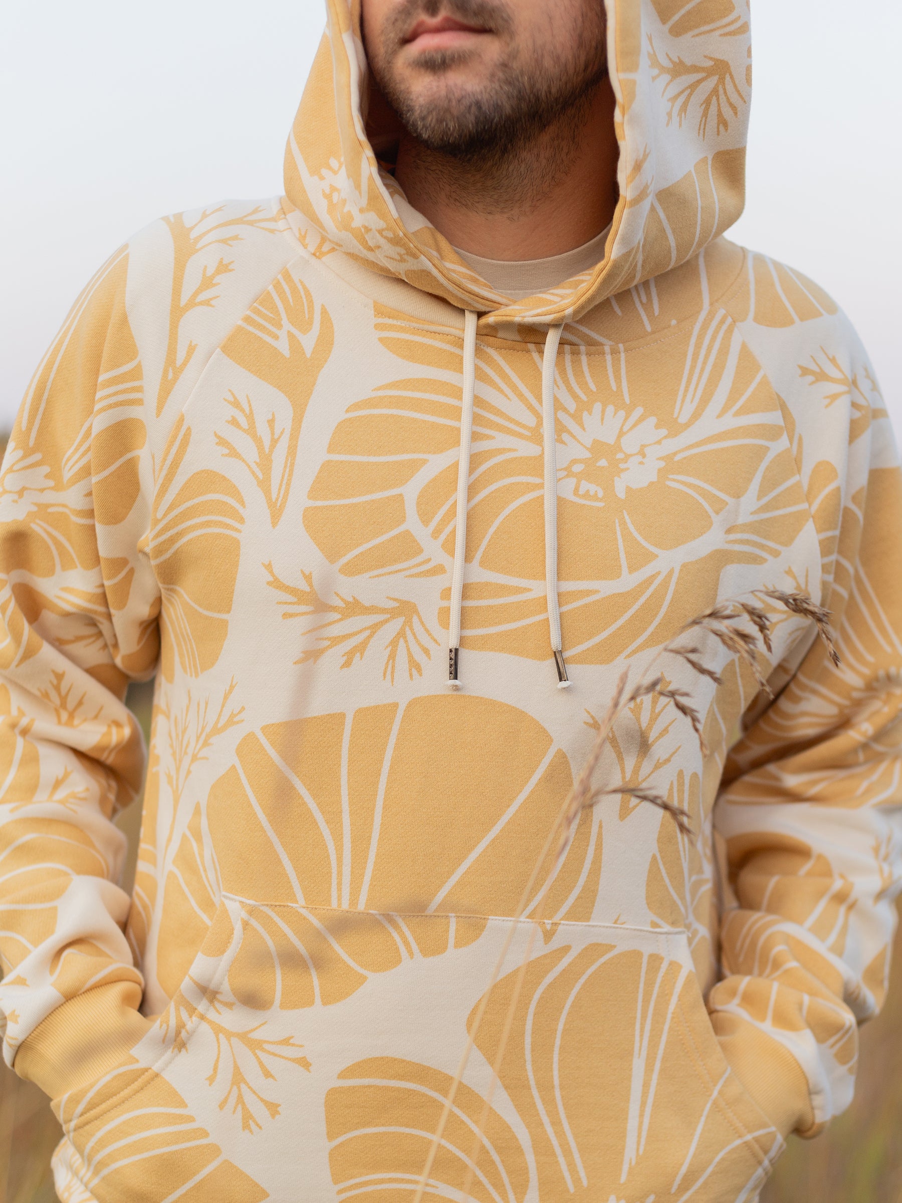 Poppies Hoodie, a Organic Hoodie by Happy Earth Apparel
