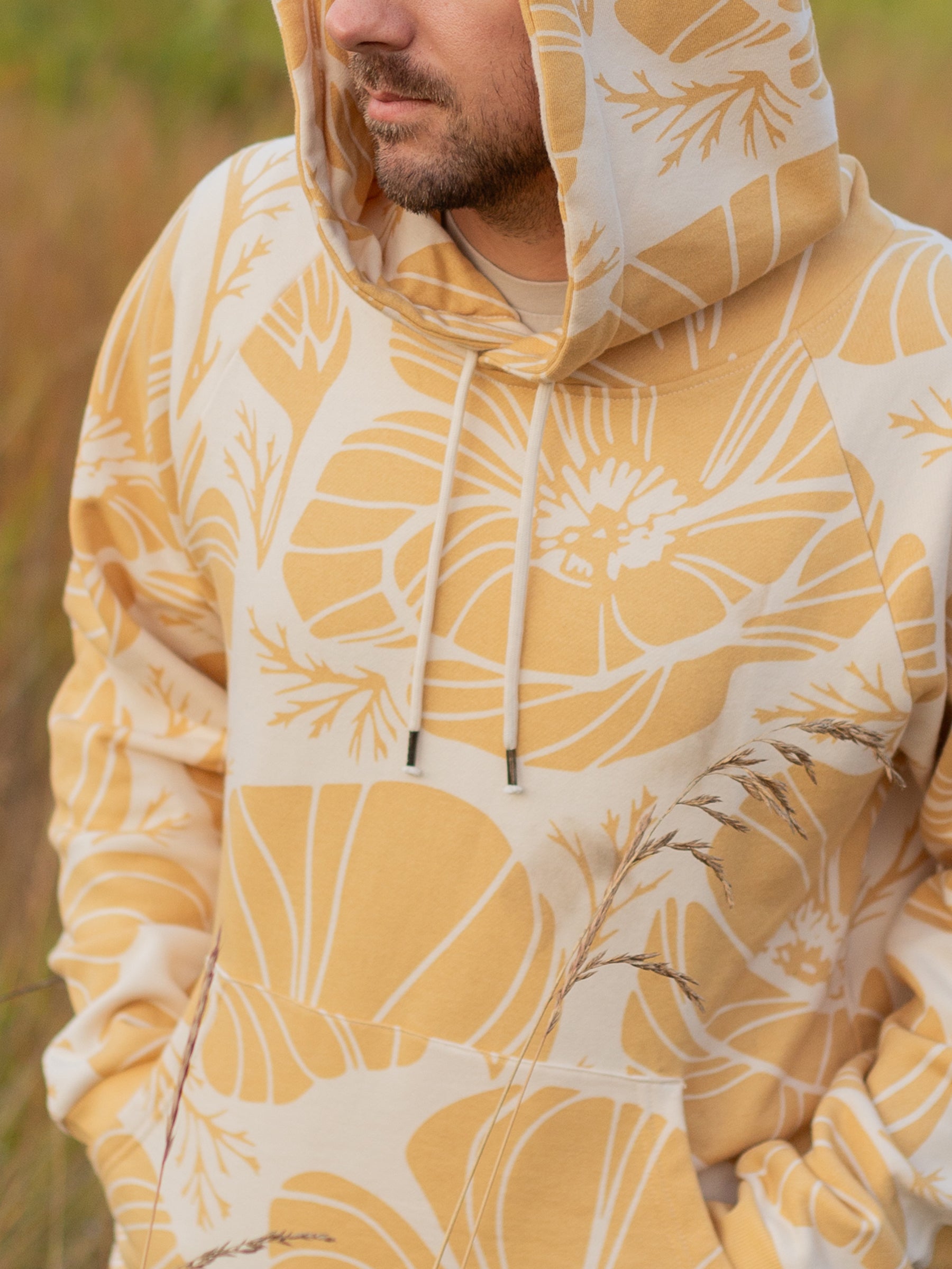 Poppies Hoodie-Organic Hoodie-Happy Earth