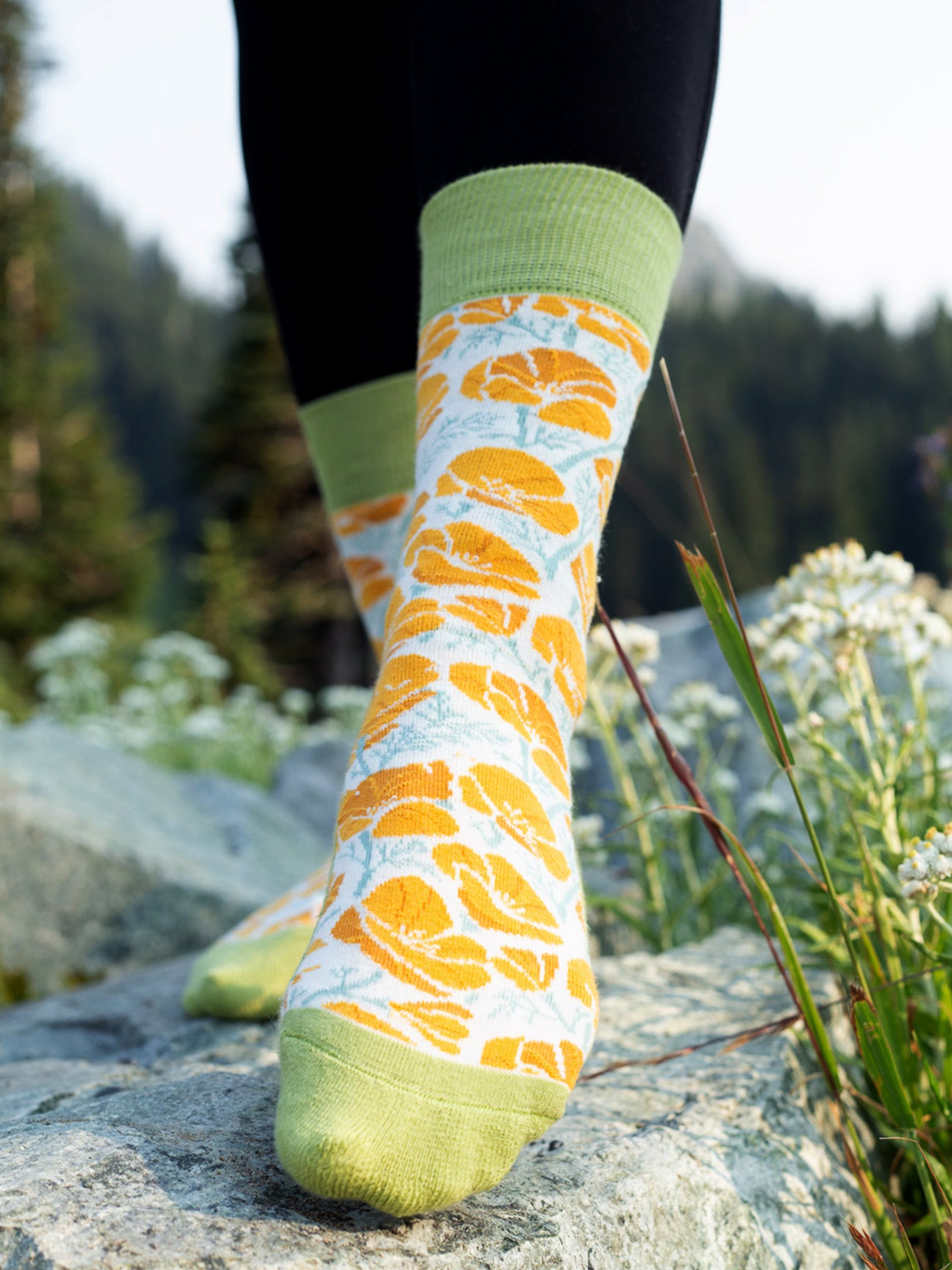 Poppies Socks, a Organic Socks by Happy Earth Apparel