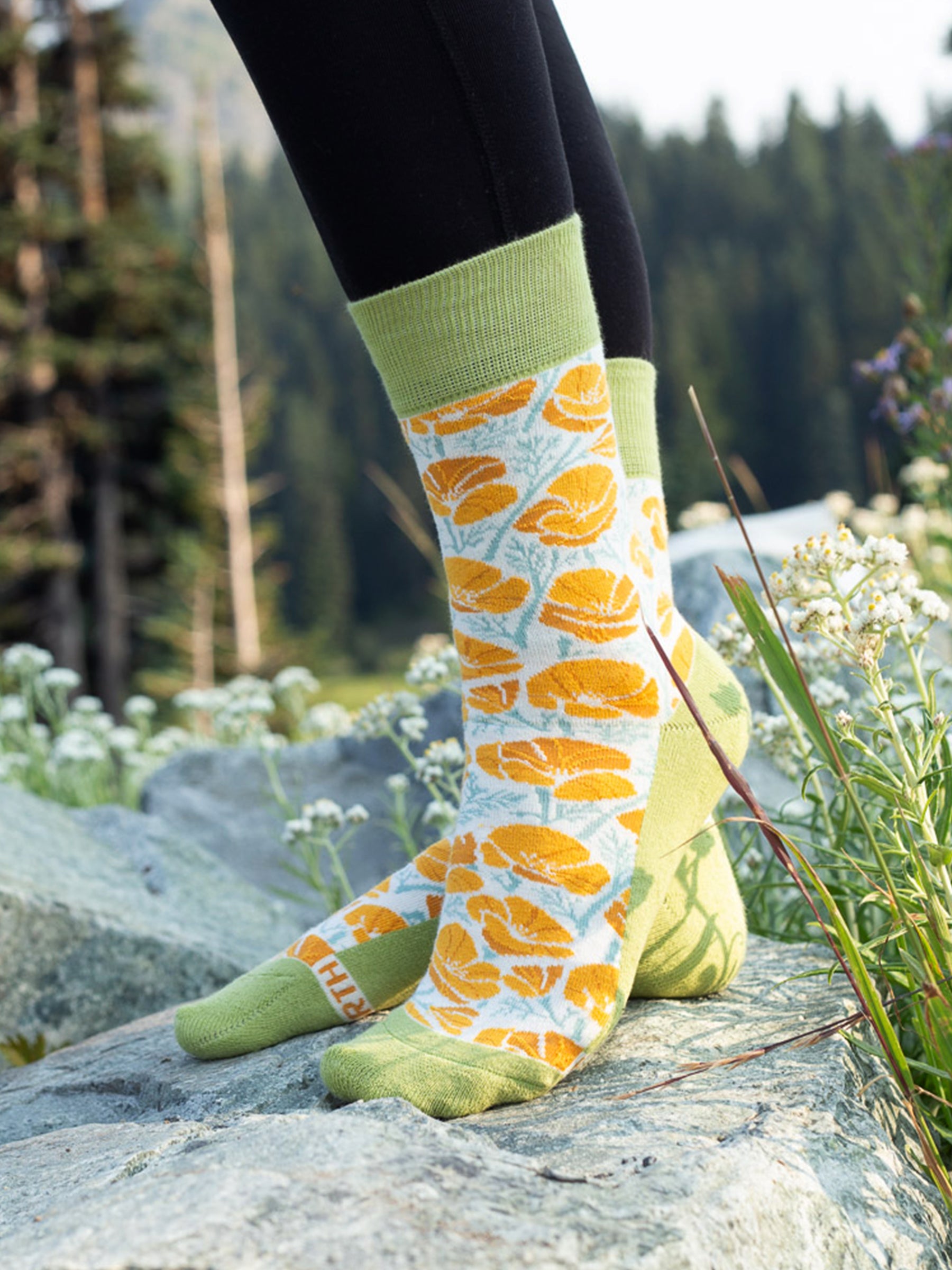 Poppies Socks, a Organic Socks by Happy Earth Apparel