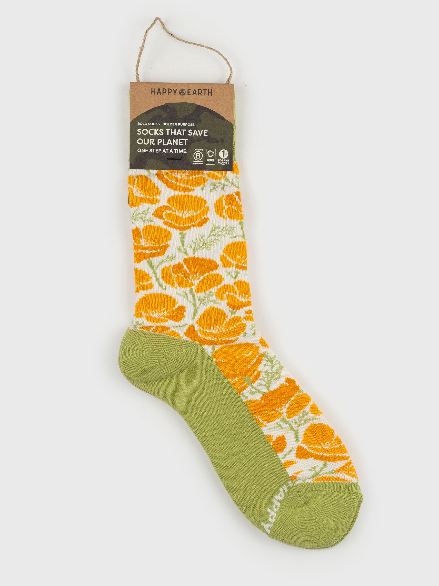 Poppies Socks, a Organic Socks by Happy Earth Apparel