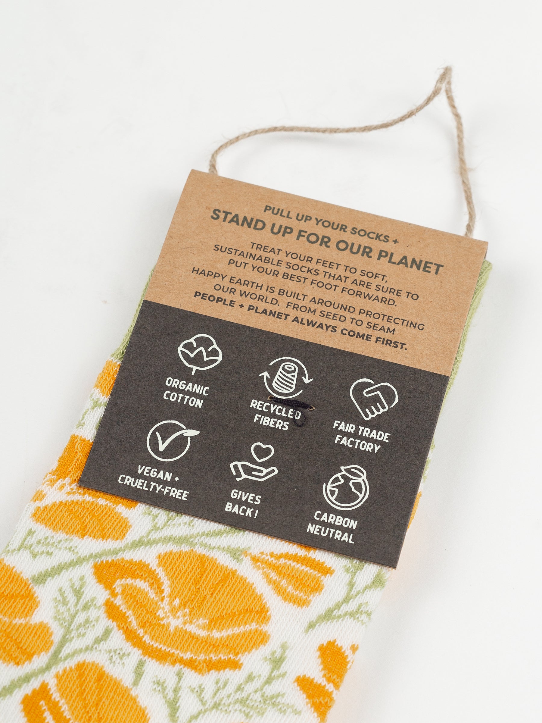 Poppies Socks, a Organic Socks by Happy Earth Apparel