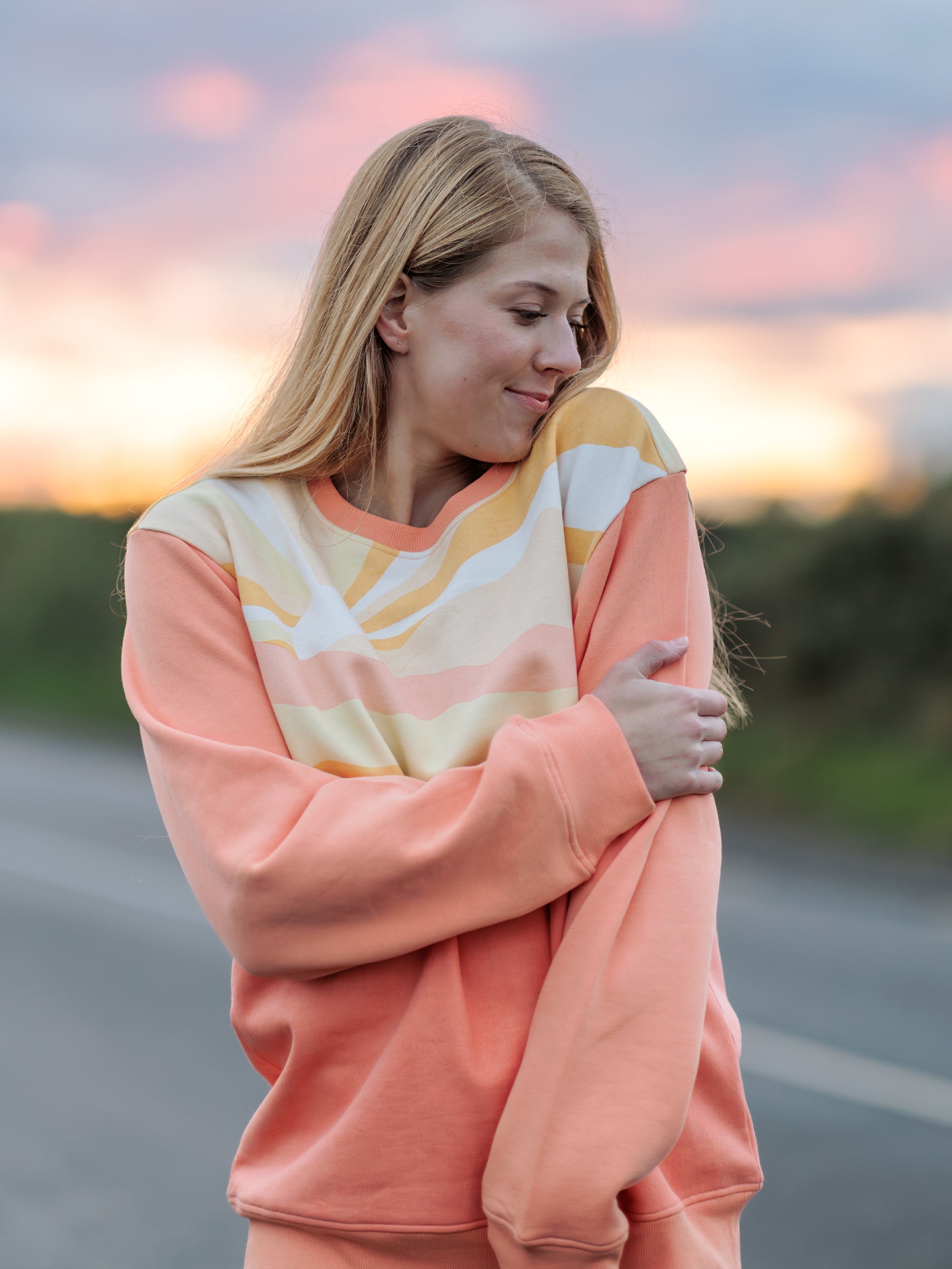 Sunburst Pullover, a Organic Sweatshirt by Happy Earth Apparel