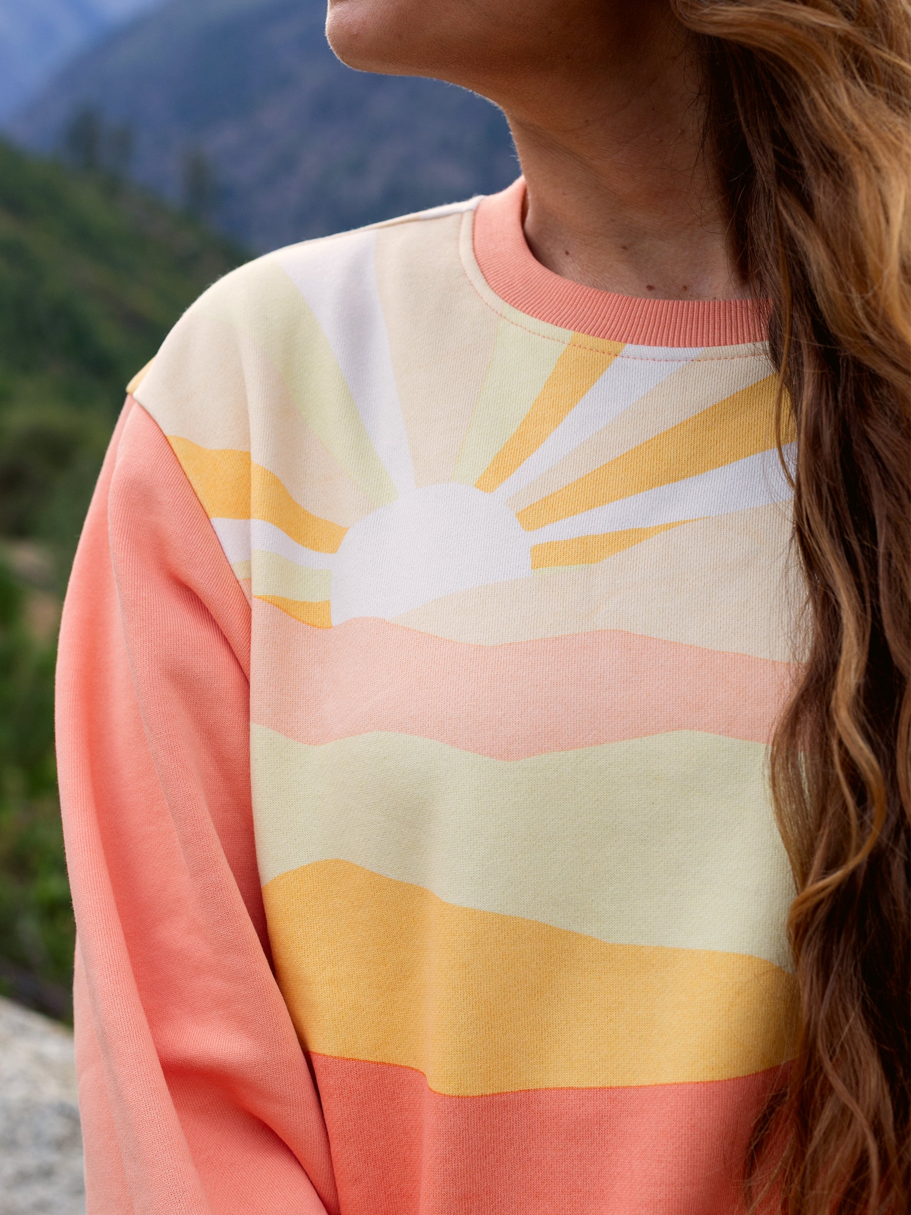 Sunburst Pullover, a Organic Sweatshirt by Happy Earth Apparel