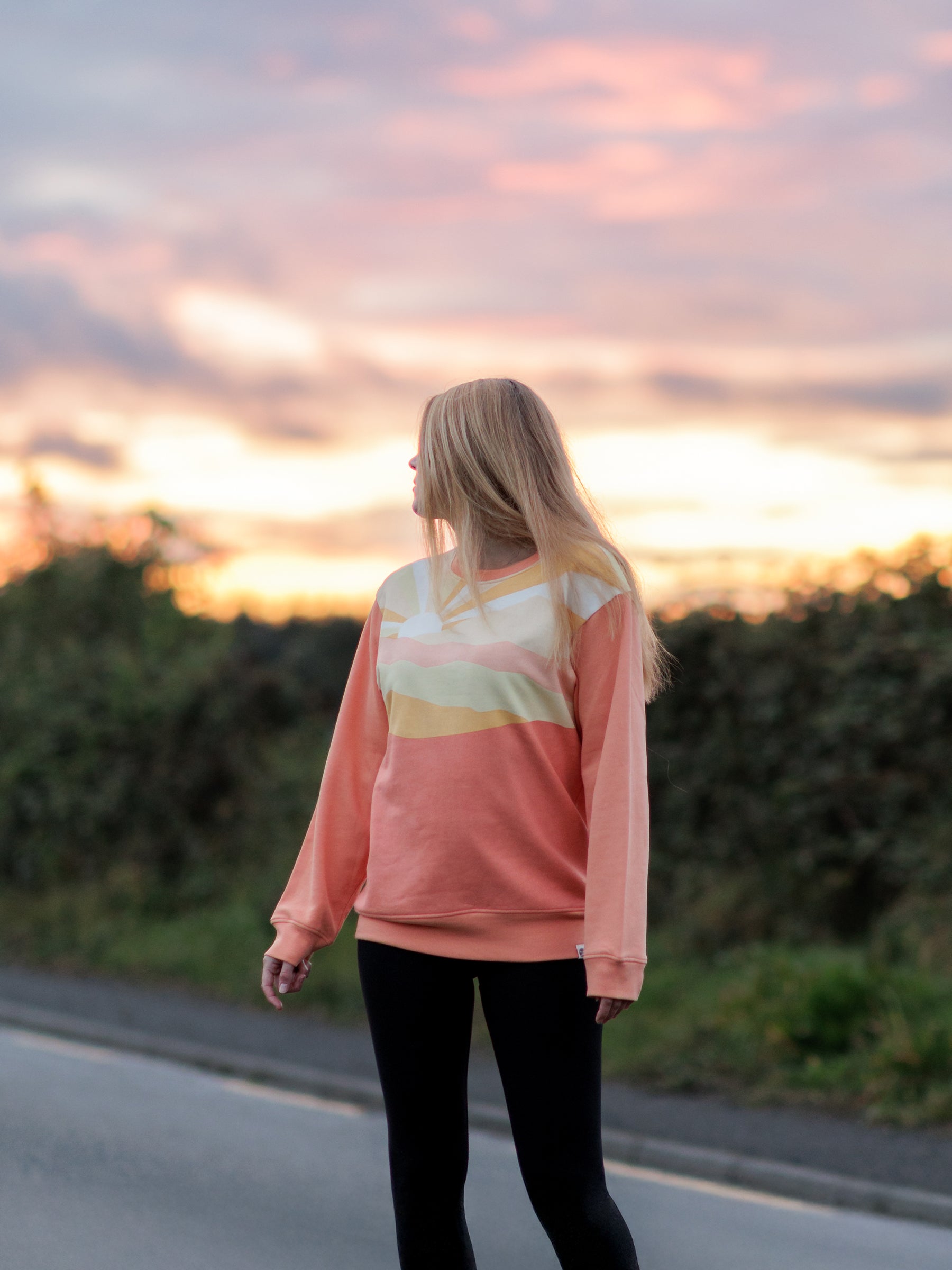 Sunburst Pullover, a Organic Sweatshirt by Happy Earth Apparel