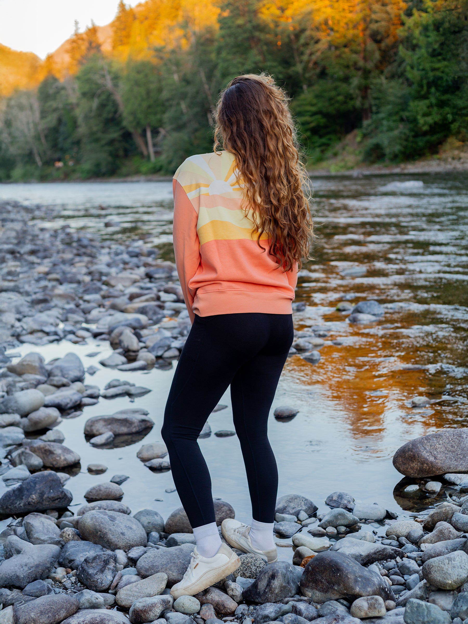 Sunburst Pullover, a Organic Sweatshirt by Happy Earth Apparel